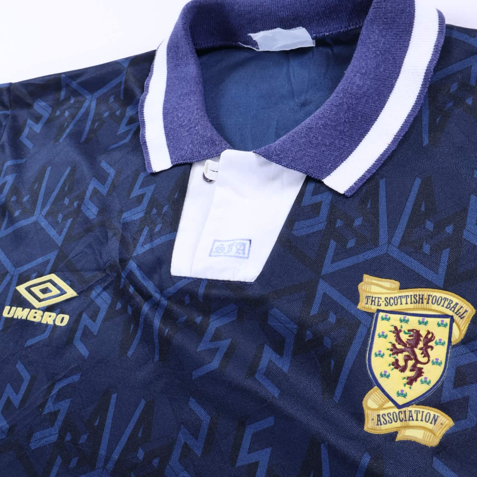 Scotland 1991/94 Home Shirt - XL- BACK