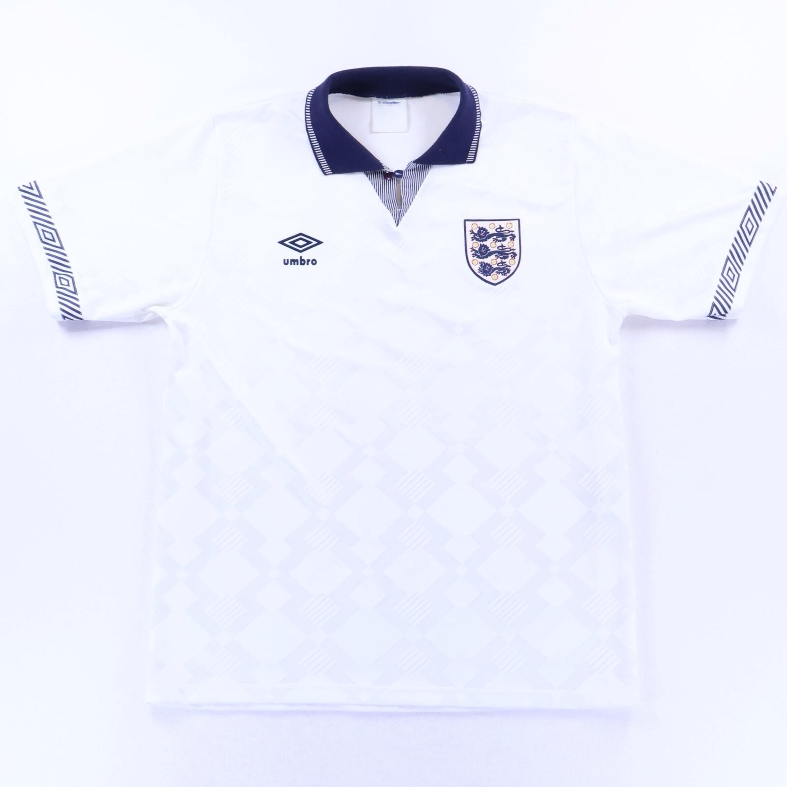 England 1990/92 Home Shirt - L- FRONT