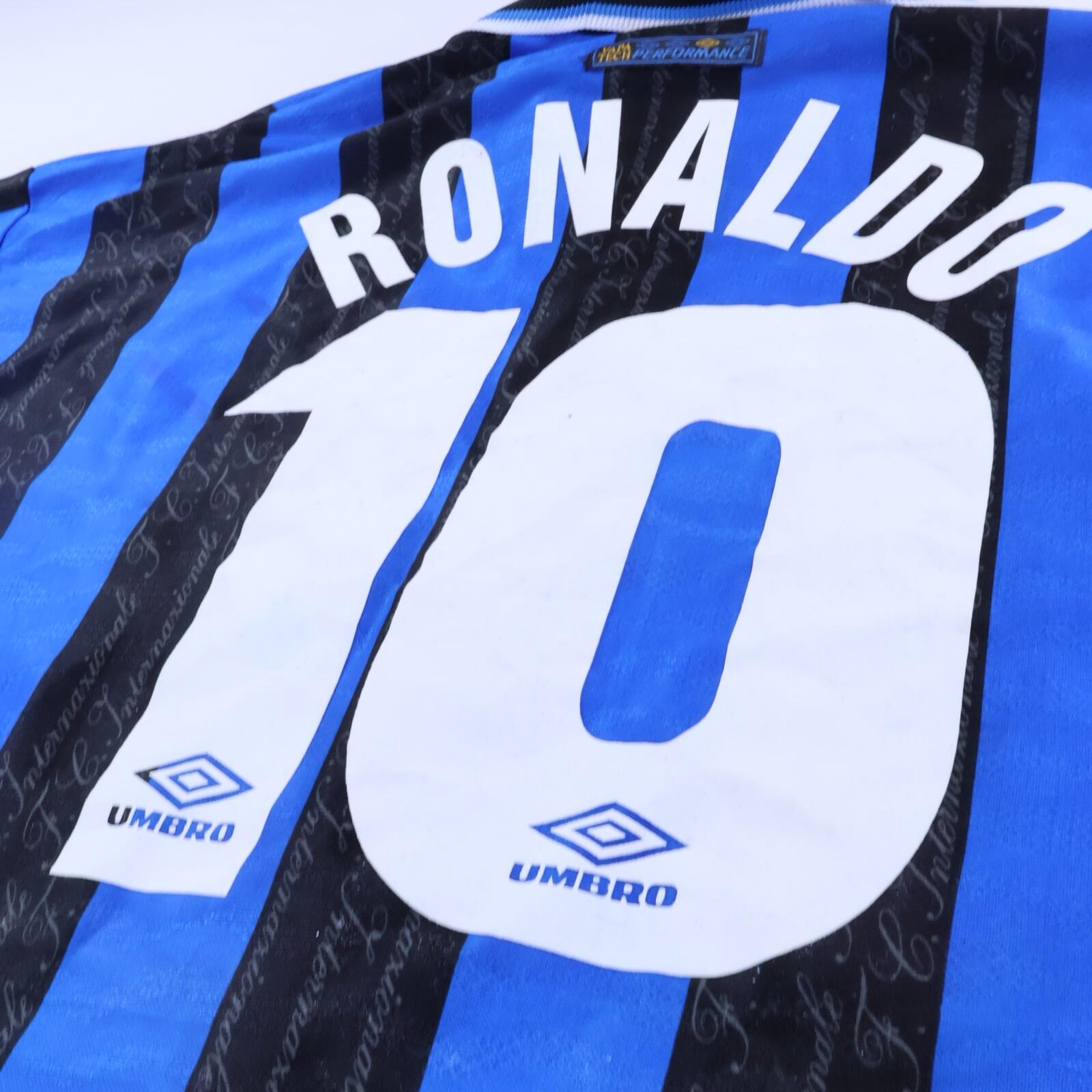 Inter Milan Ronaldo #10 1997/98 Home Shirt - L- TAGS