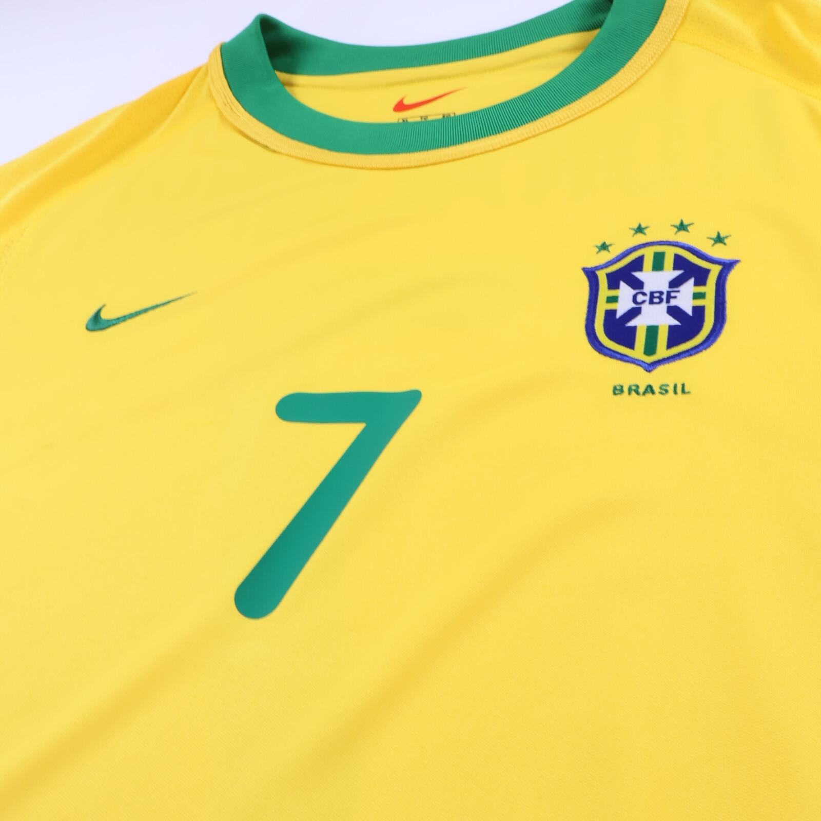 Brazil Ronaldinho #7 2000/02 Home Shirt - XL