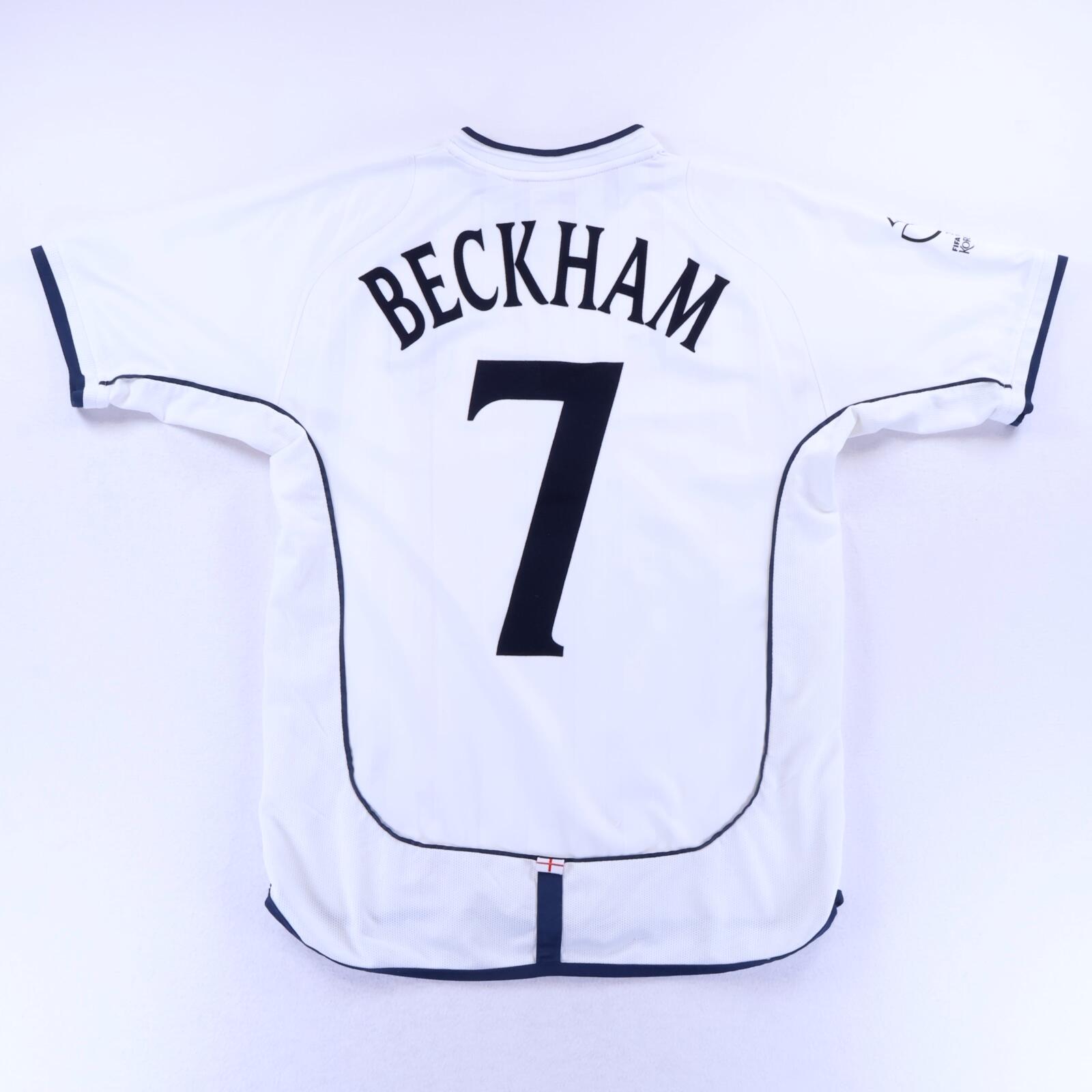 England Beckham #7 2001/03 Home Shirt - M- FRONT