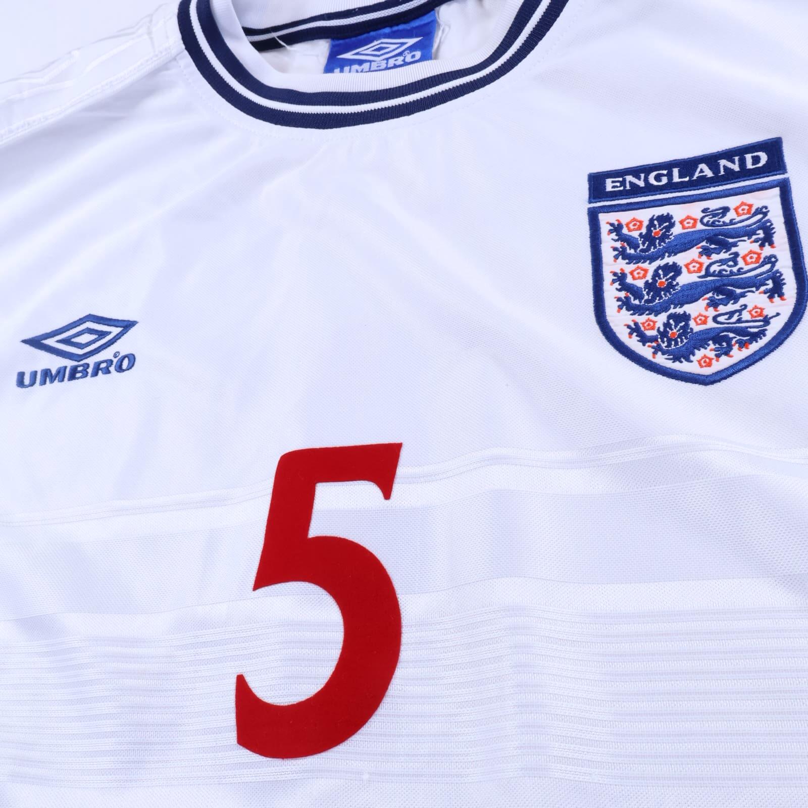 England Adams #5 1999/01 Home Shirt - XL