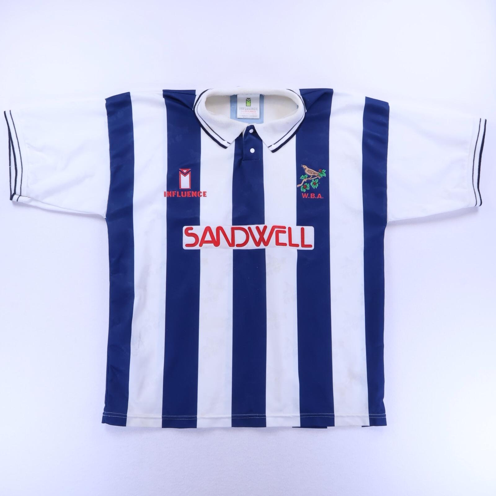 West Bromwich Albion 1991/92 Home Shirt - XL- FRONT