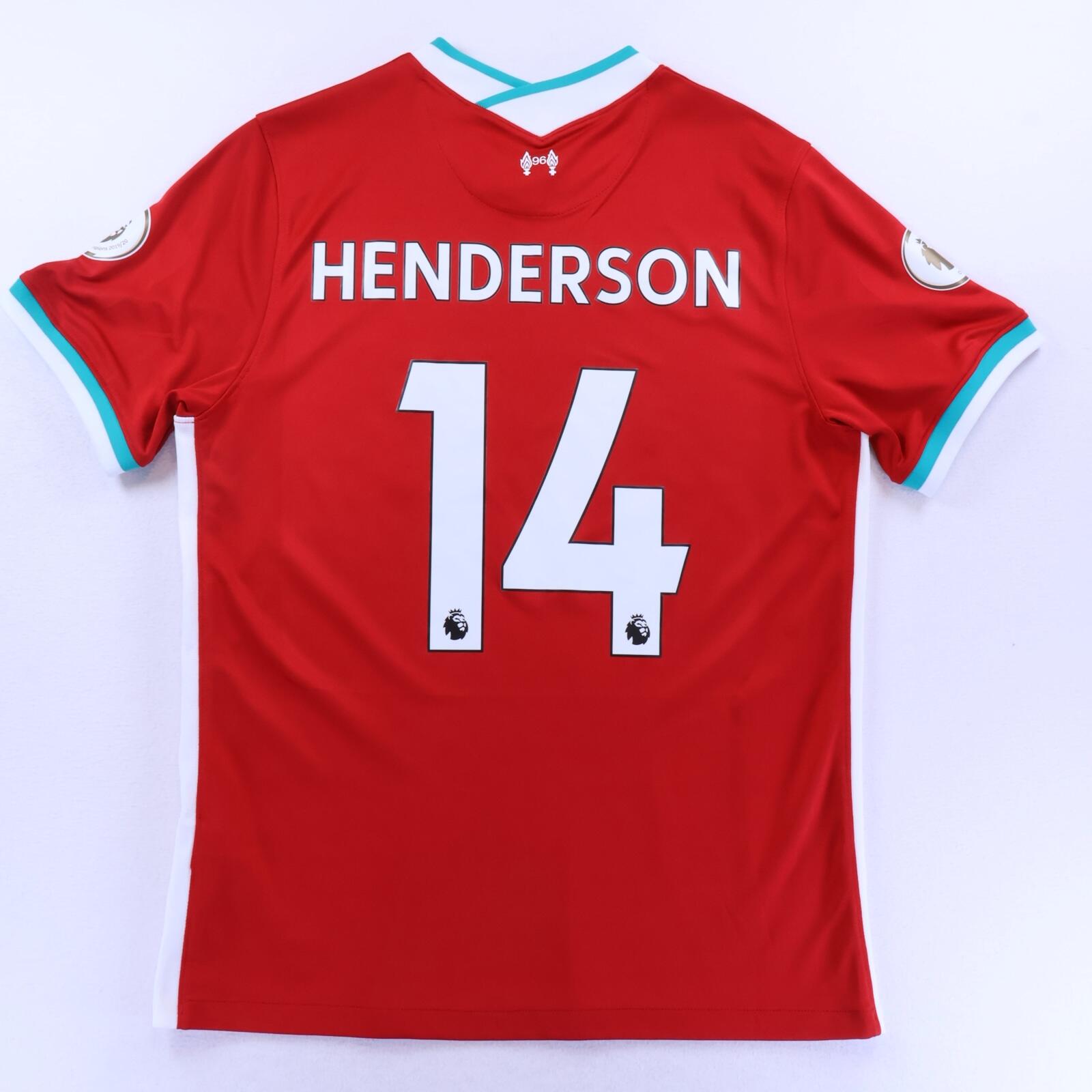 Liverpool F.C Henderson #14 2020/21 Home Shirt - L- FRONT