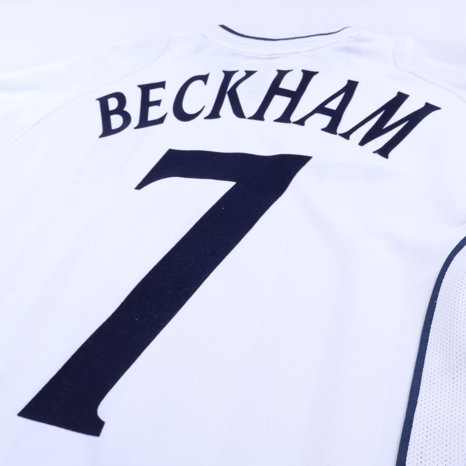 England Beckham #7 2001/03 Home Shirt - S