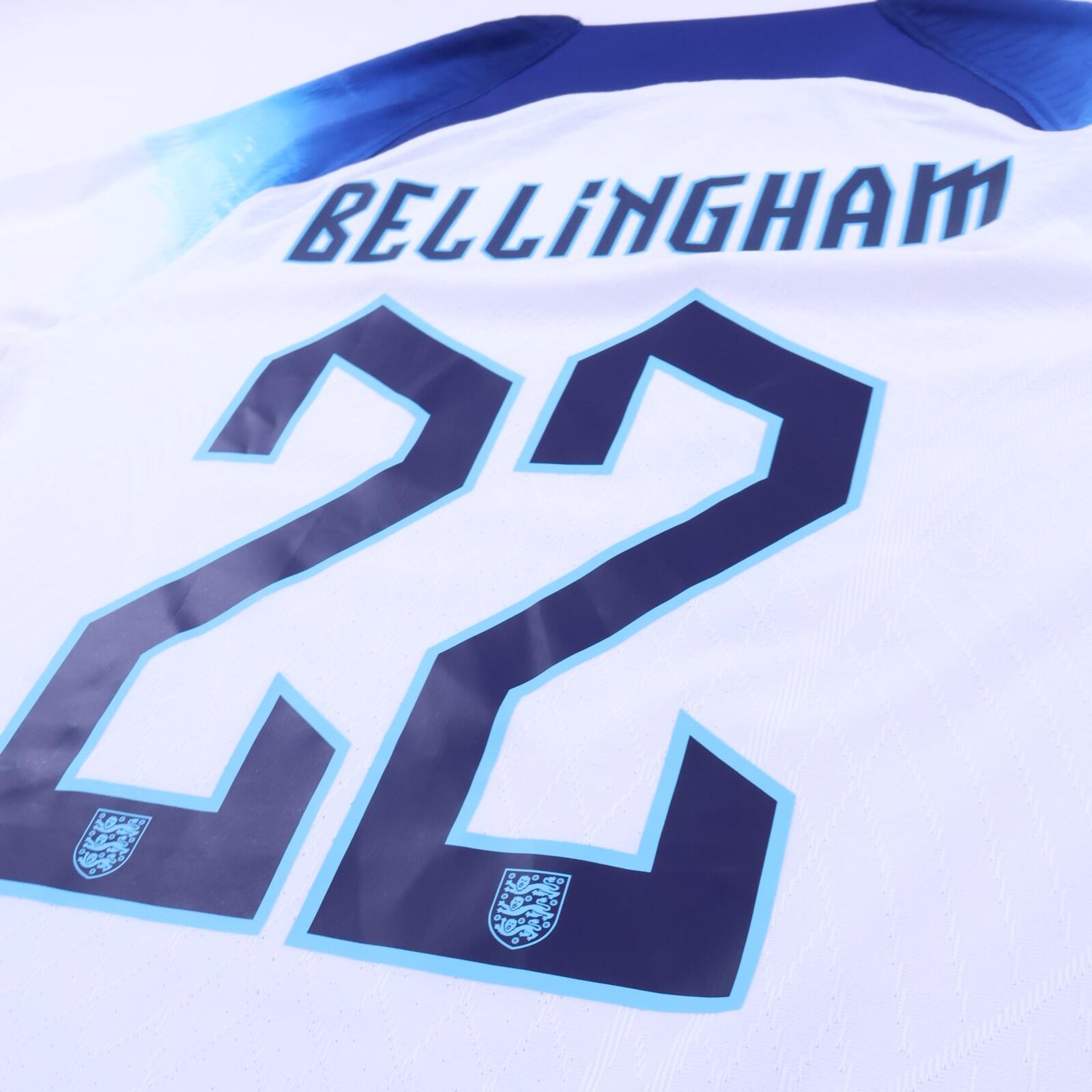 England Bellingham #22 2022/23 Home Shirt - Match Issue - M