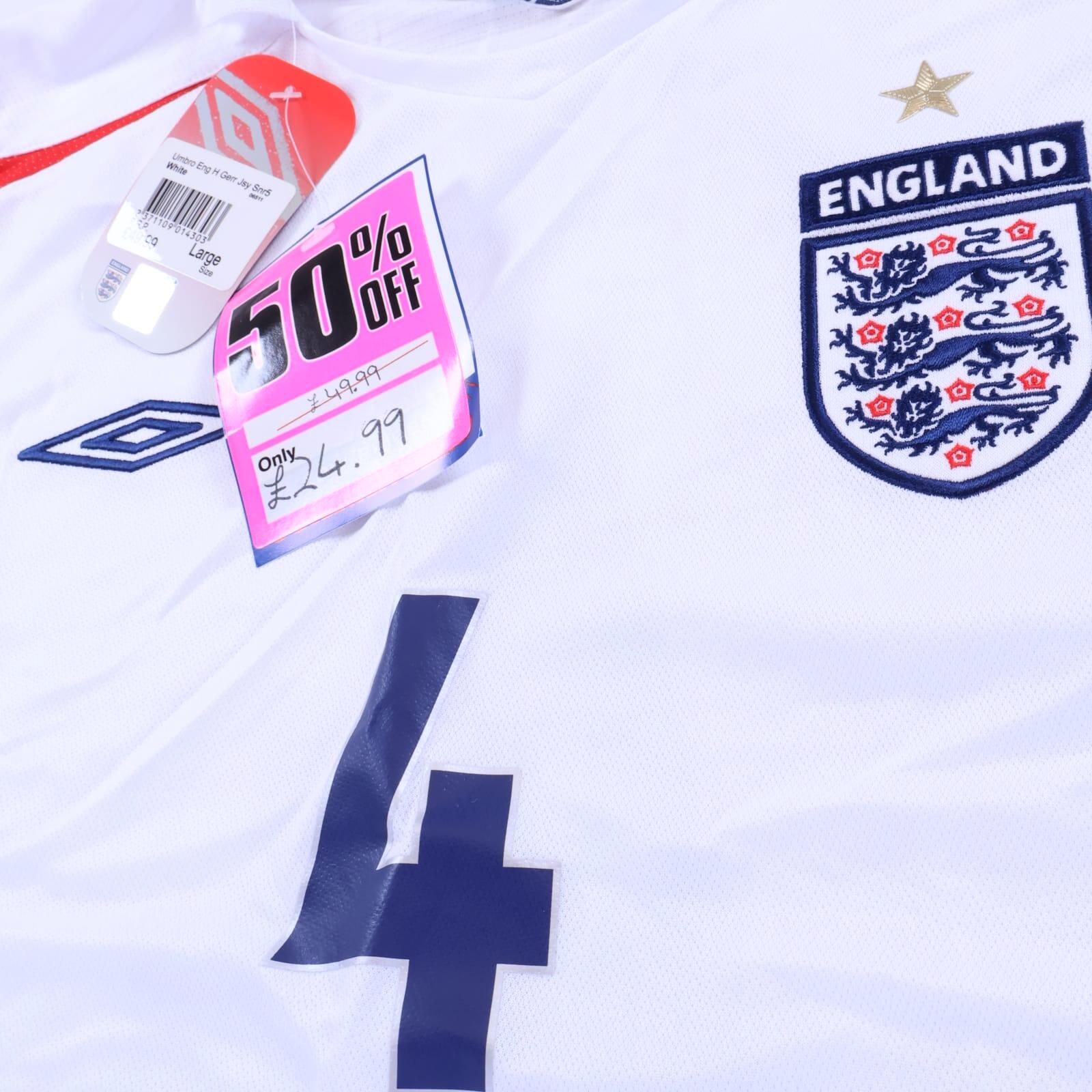 England Gerrard #4 2005/07 Home Shirt - XL- BACK