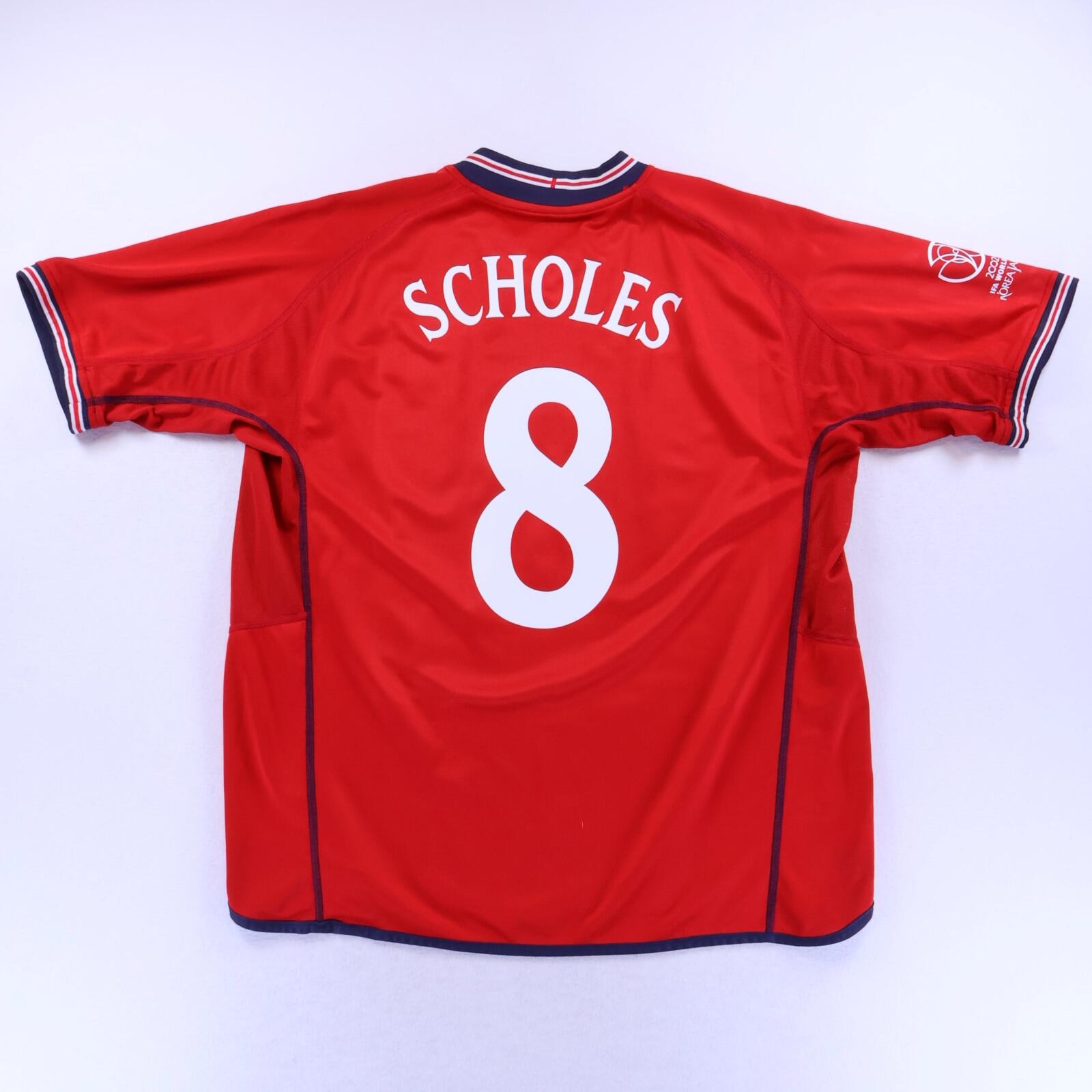 England Scholes #8 2002/04 Away Shirt - XL- FRONT