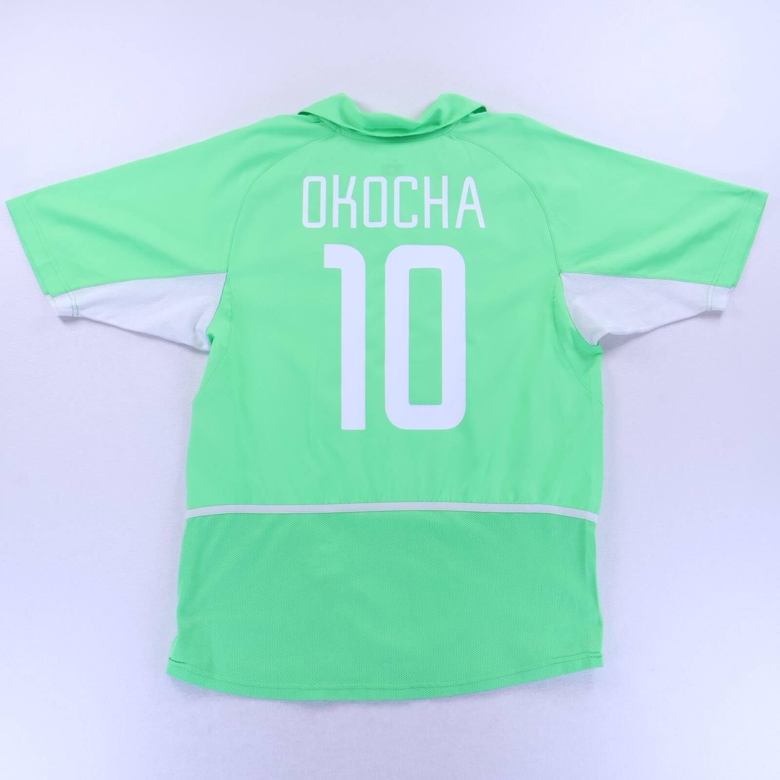 Nigeria Okocha #10 2002/ Home Shirt - M- FRONT