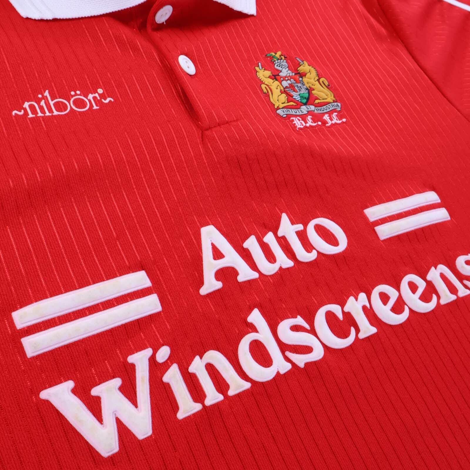 Bristol City F.C 1994/96 Home Shirt - M- BACK