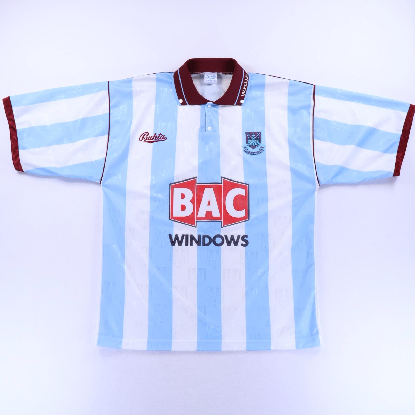 West Ham United 1991/92 Away Shirt - L- FRONT