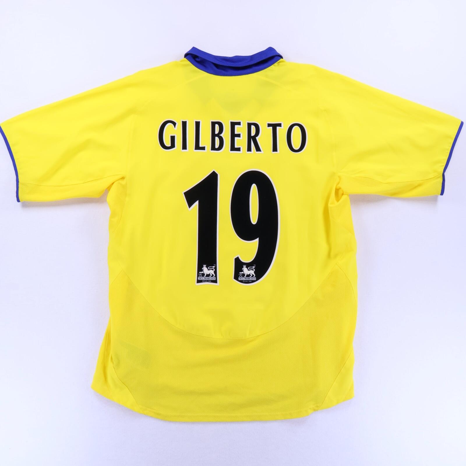 Arsenal Gilberto #19 2003/04 Away Shirt - L- FRONT