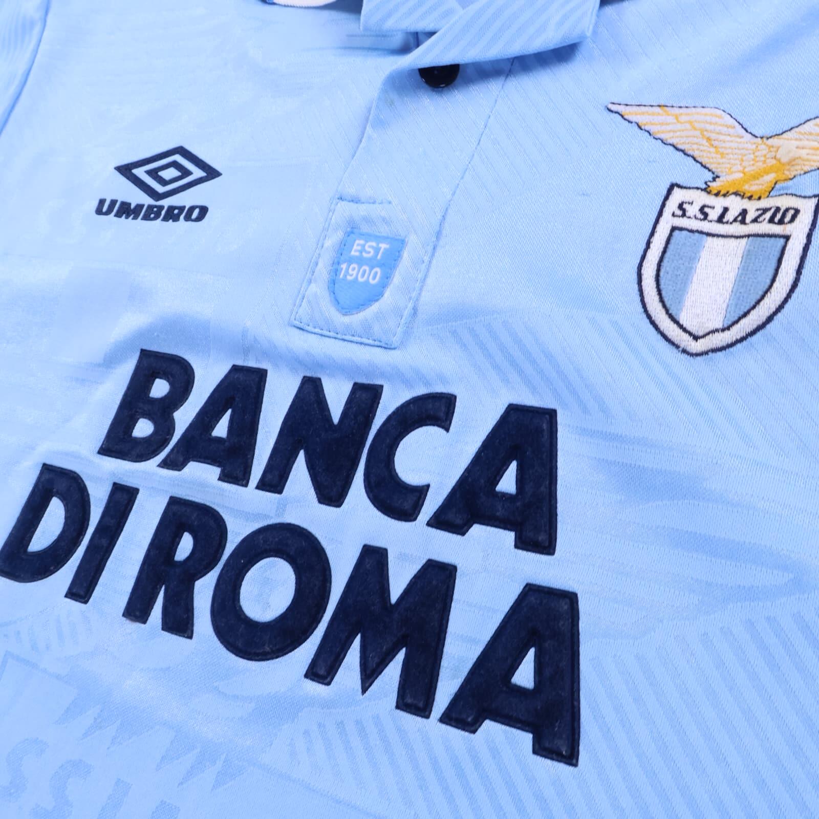 S.S Lazio 1993/95 Home Shirt - M- BACK