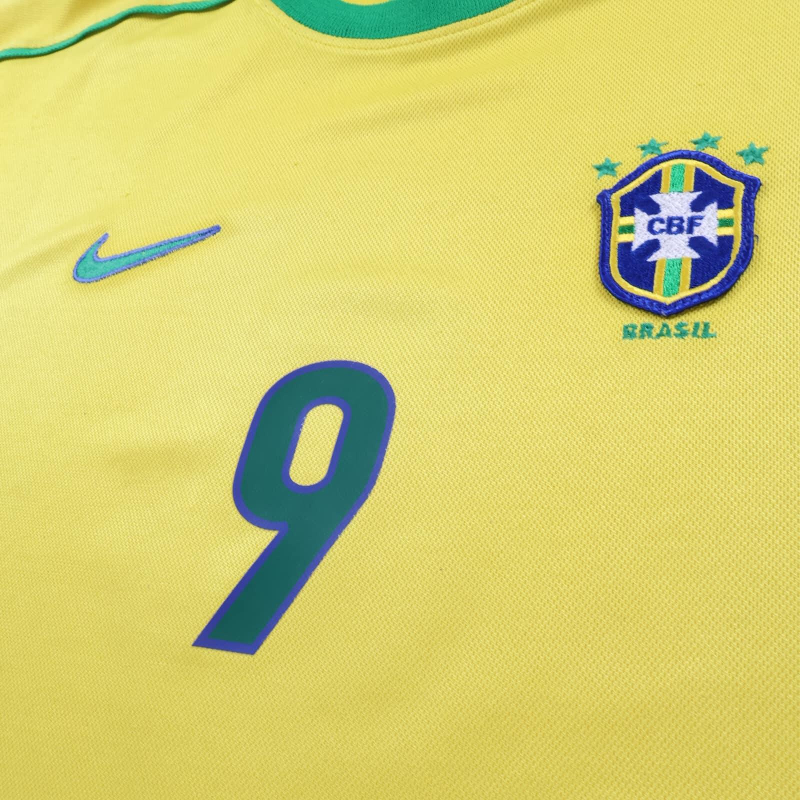 Brazil Ronaldo #9 1998/ Home Shirt - XL