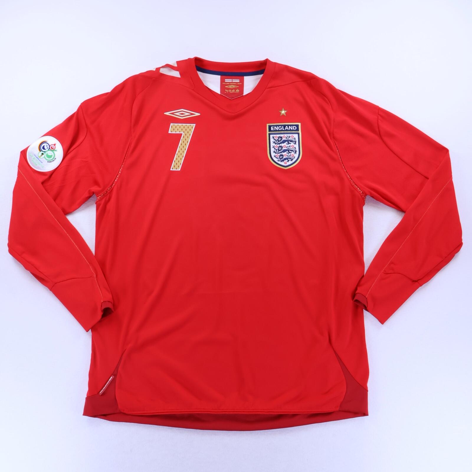 England Beckham #7 2006/08 Away Shirt - XL- BACK