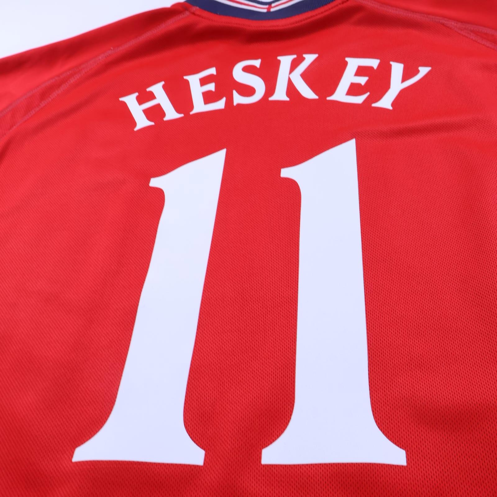 England Heskey #11 2002/04 Away Shirt - Reversible - 2XL