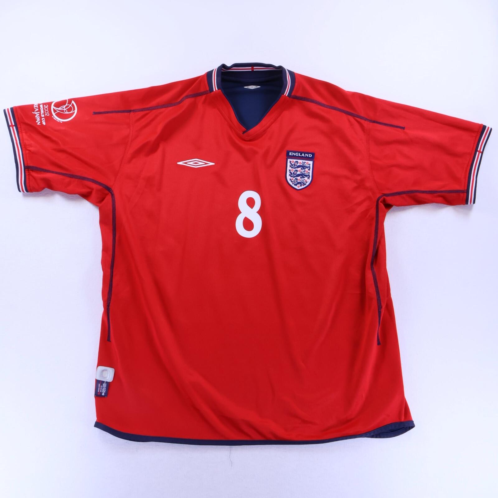 England Scholes #8 2002/04 Away Shirt - Reversible - 3XL- BACK