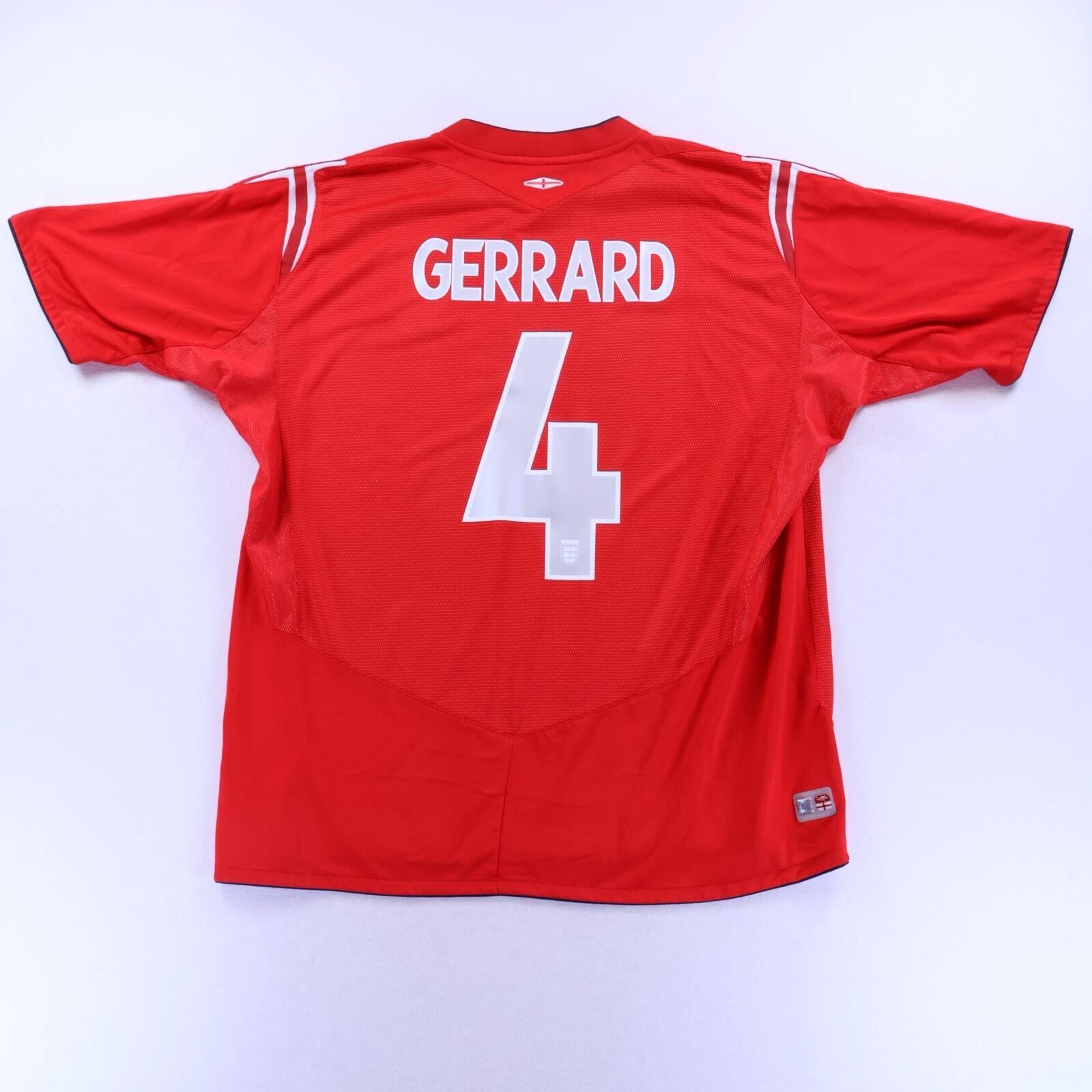 England Gerrard #4 2004/06 Away Shirt - 2XL- FRONT