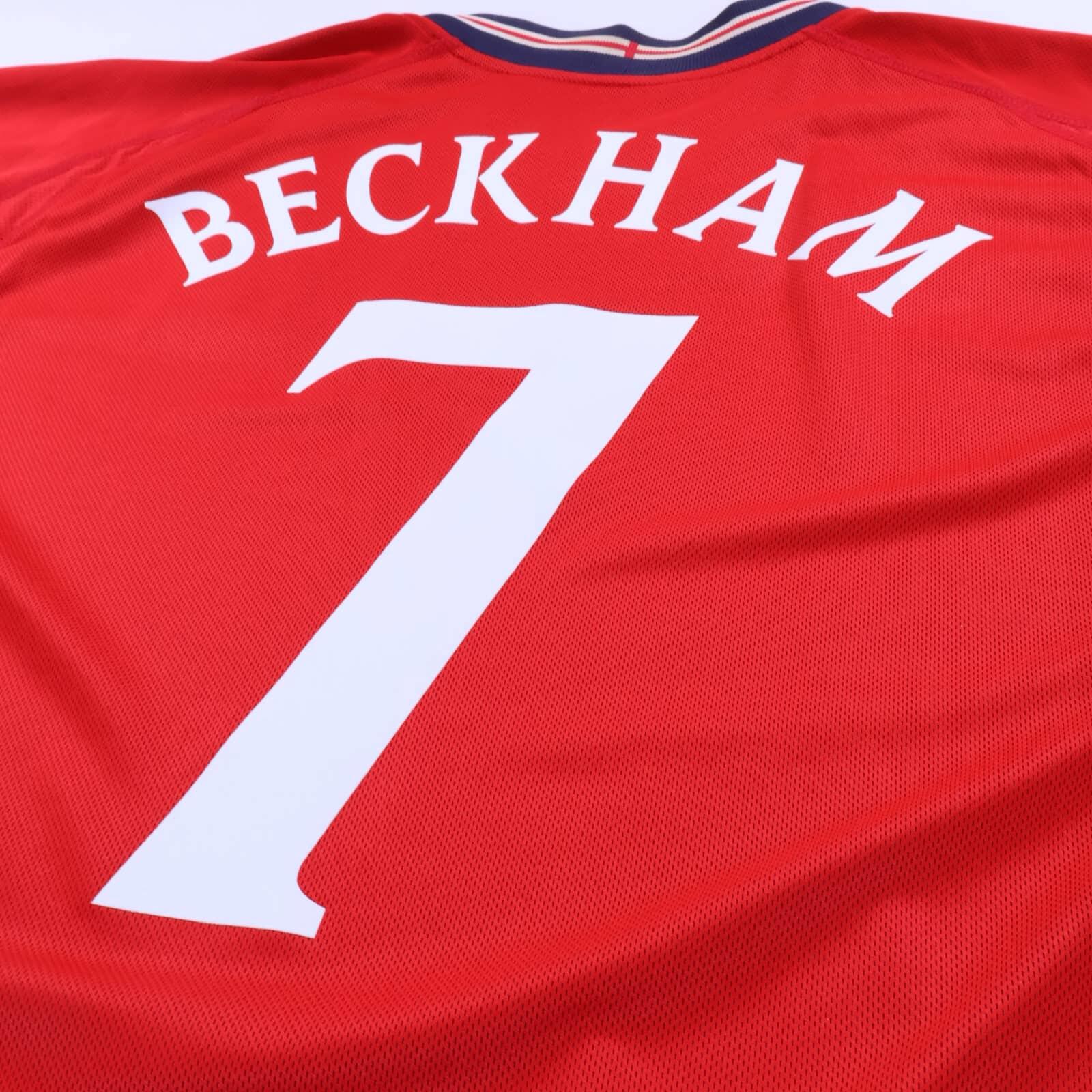 England Beckham #7 2002/04 Away Shirt - Reversible - XL