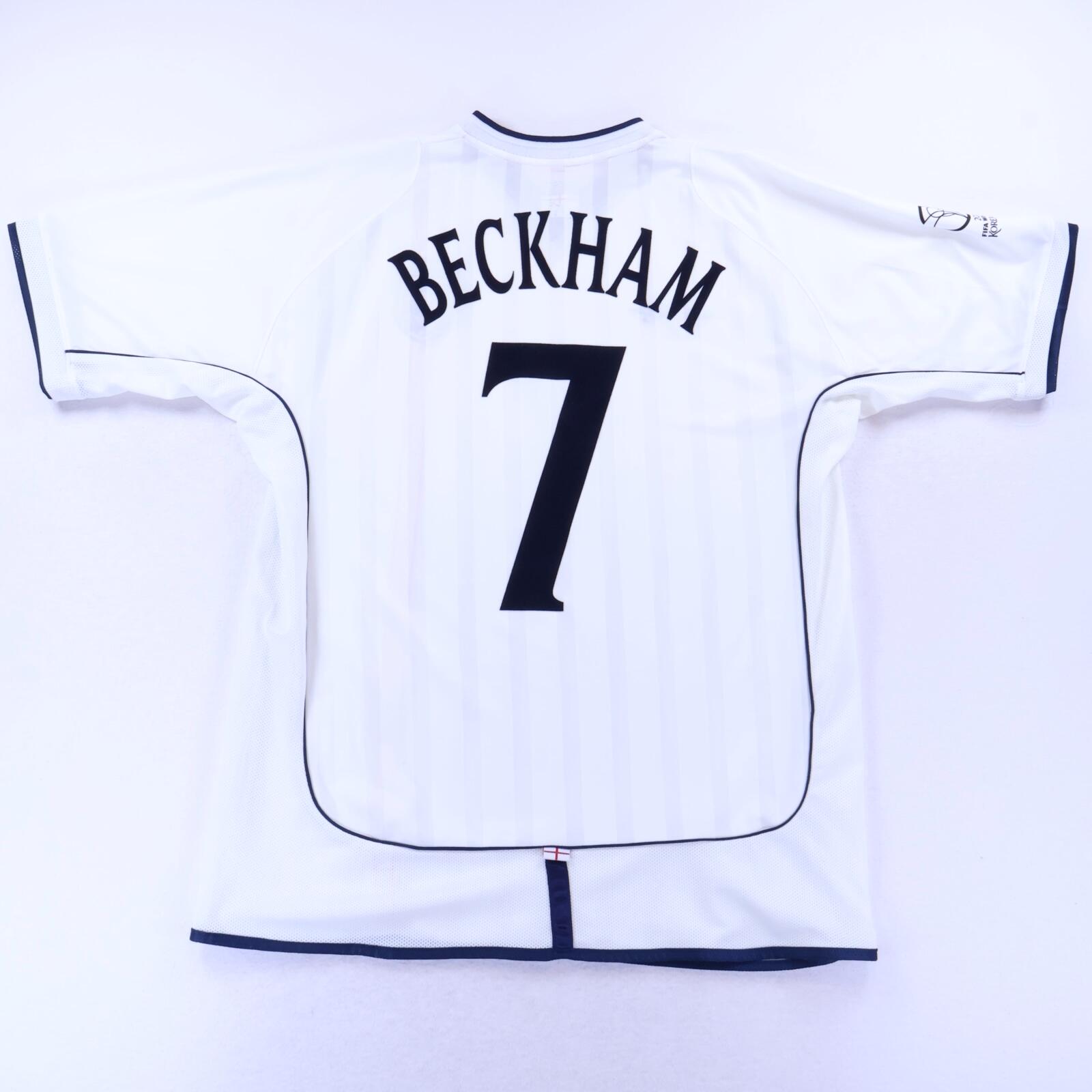 England Beckham #7 2001/03 Home Shirt - XL