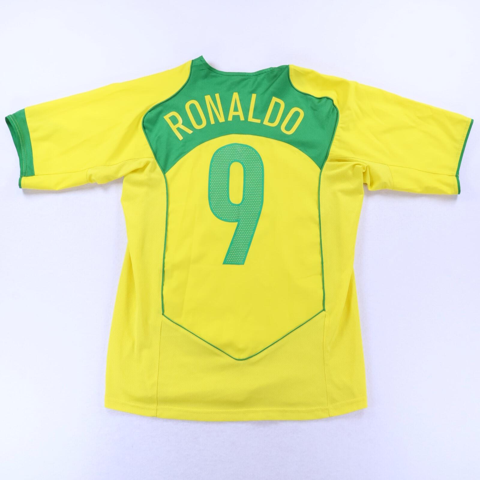 Brazil Ronaldo #9 2004/06 Home Shirt - M