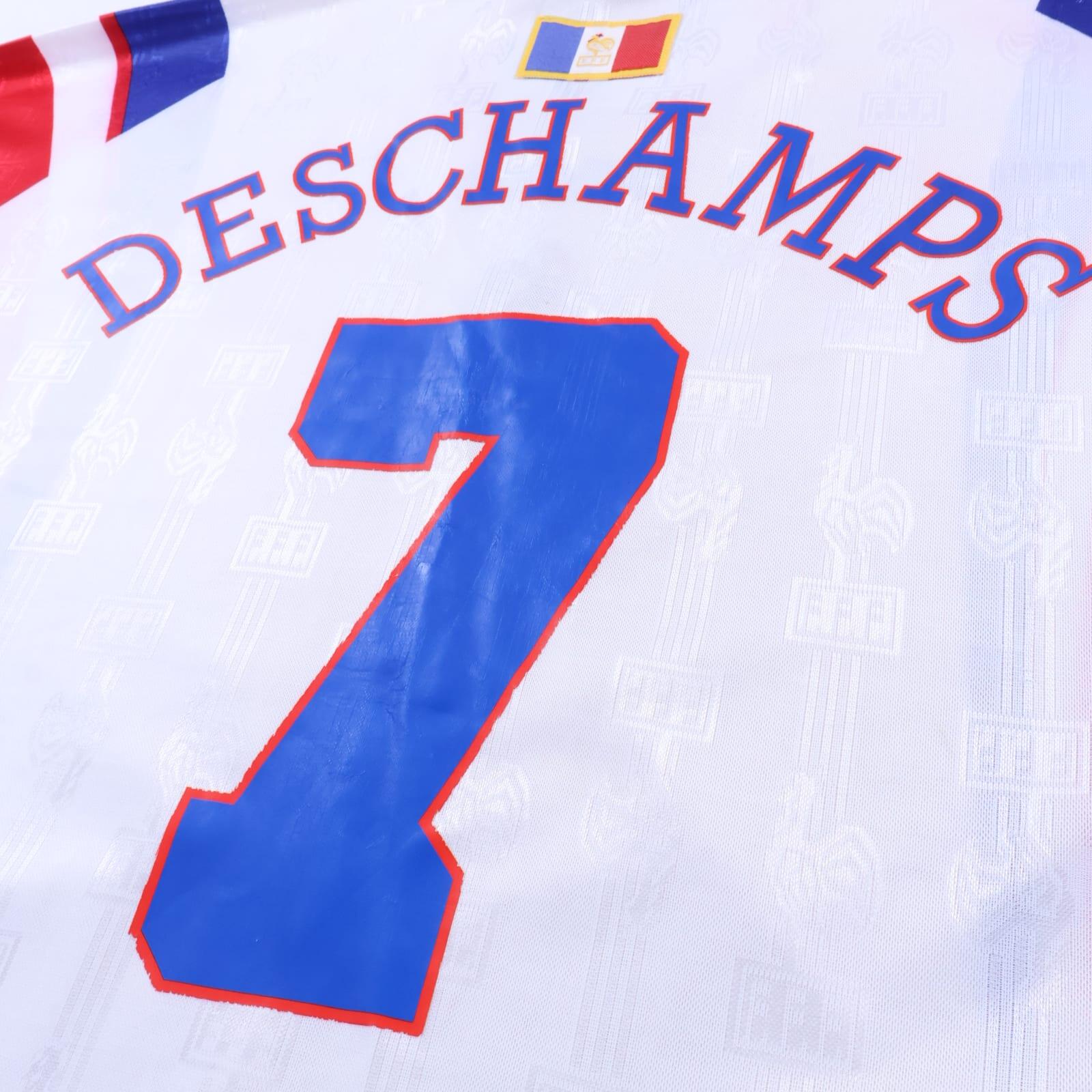 France Deschamps #7 1996/97 Away Shirt - M