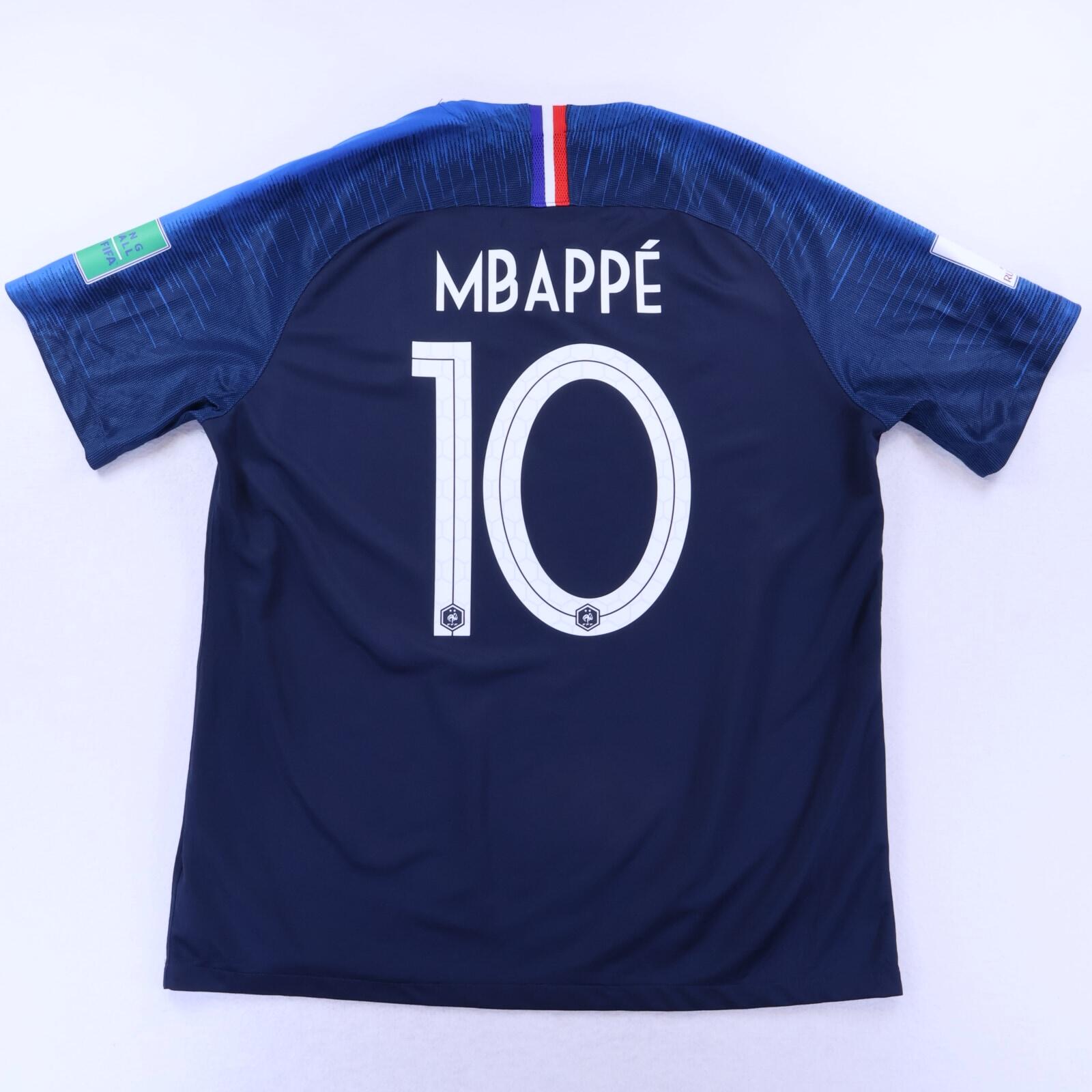 France Mbappé #10 2018/19 Home Shirt - XL