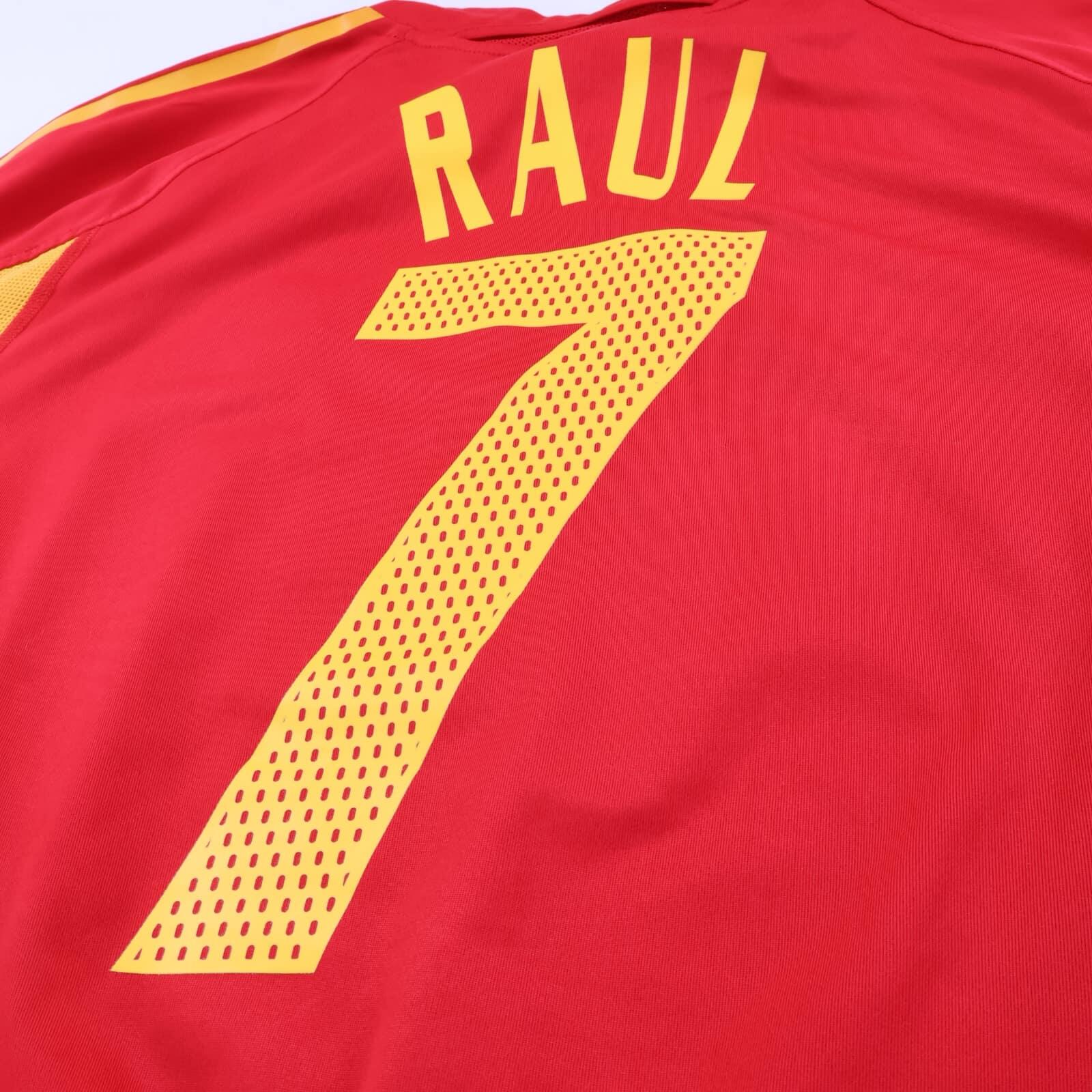 Spain Raul #7 2004/06 Home Shirt - L