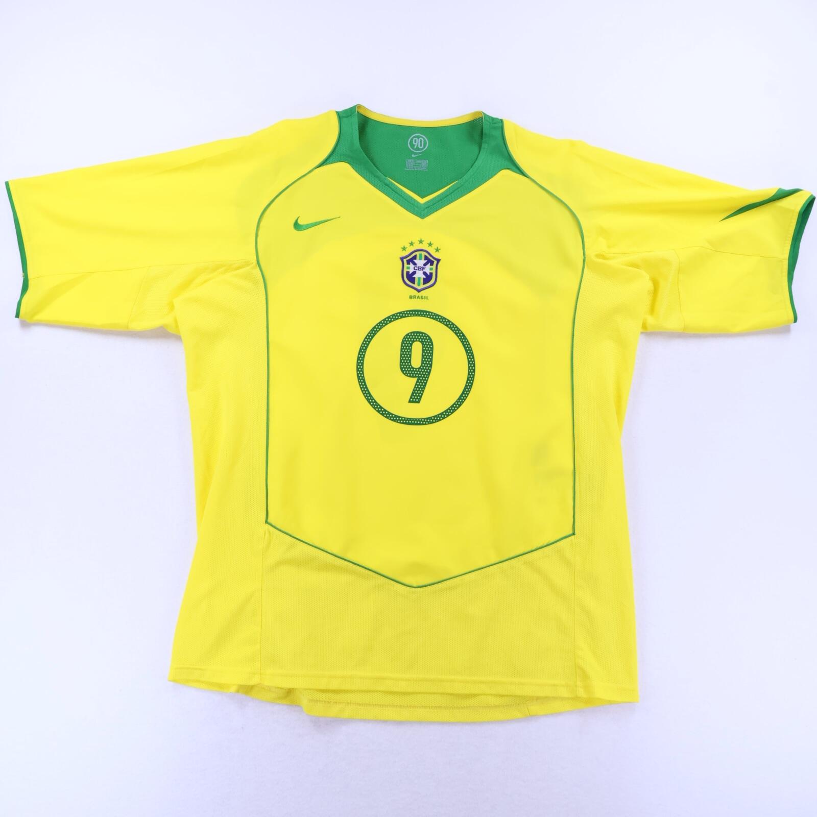 Brazil Ronaldo #9 2004/06 Home Shirt - XL