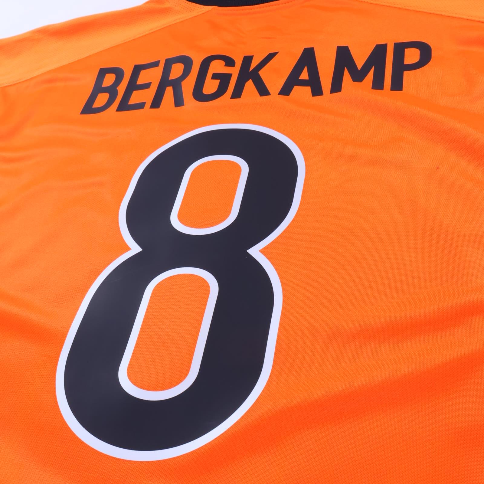 Netherlands Bergkamp #8 1998/00 Home Shirt - L