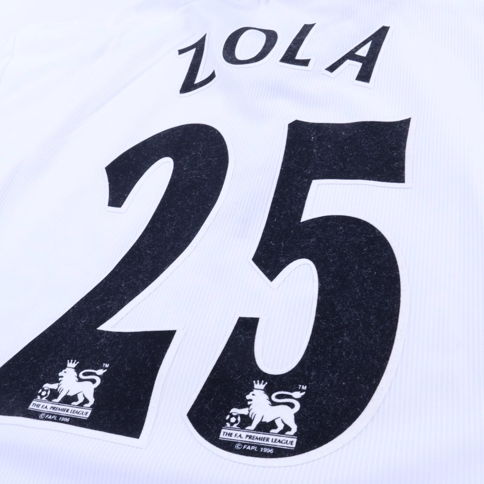 Chelsea Zola #25 1998/00 Away Shirt - M