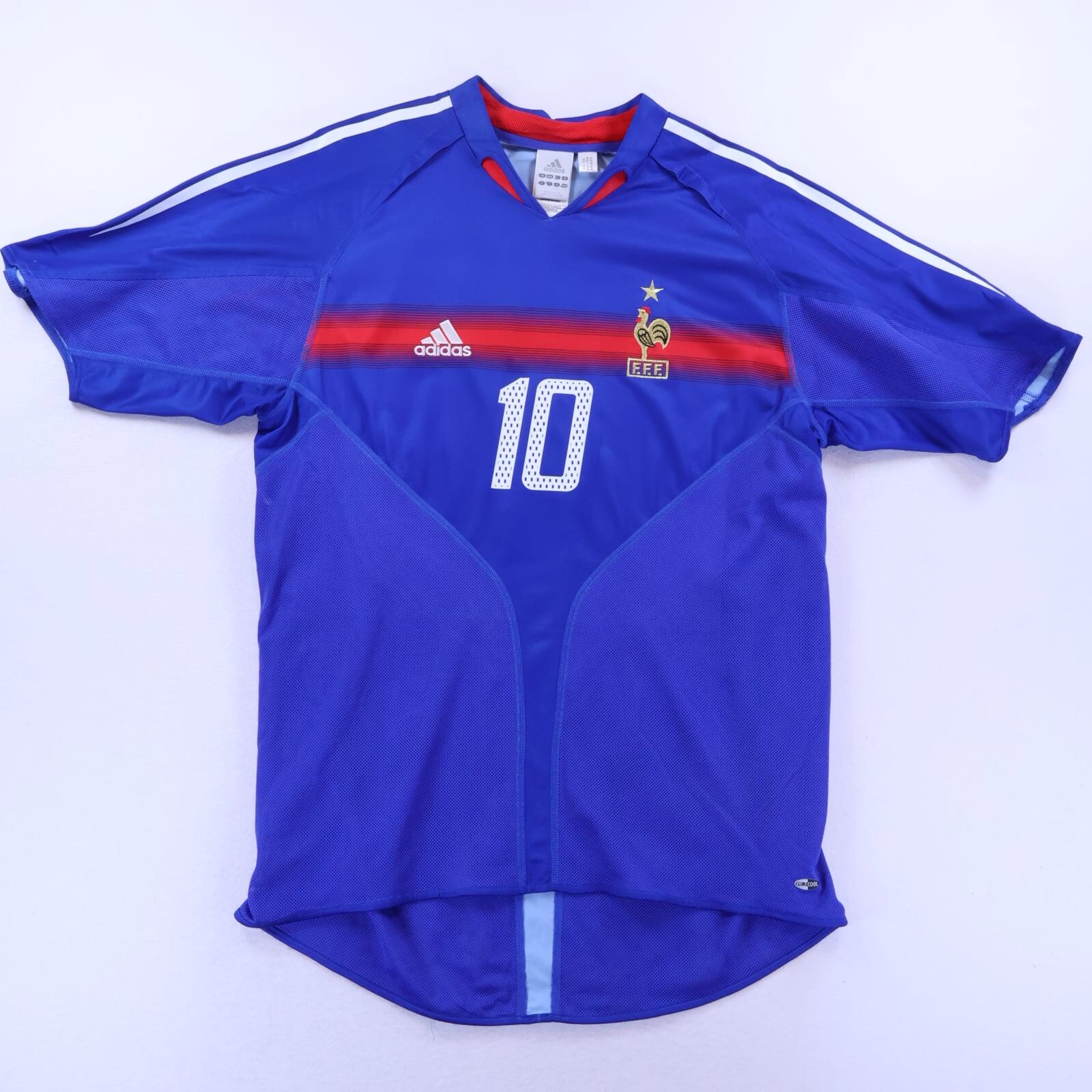 France Zidane #10 2004/06 Home Shirt - L