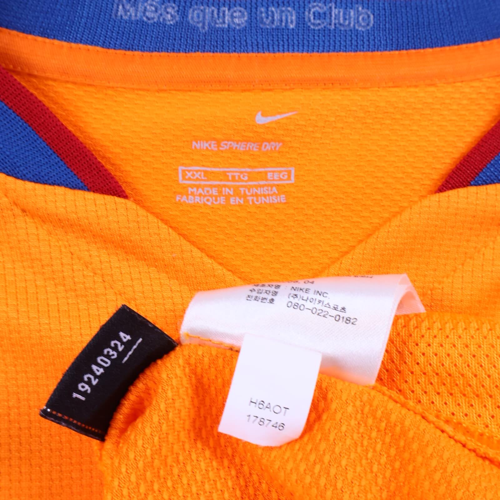 Barcelona Messi #19 2006/08 Away Shirt - Long Sleeve - 2XL
