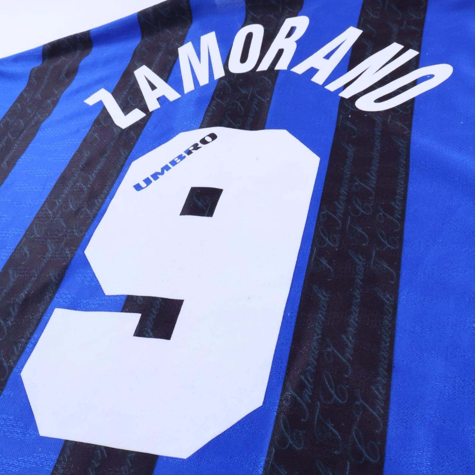 Inter Milan Zamorano #9 1996/97 Home Shirt - XL