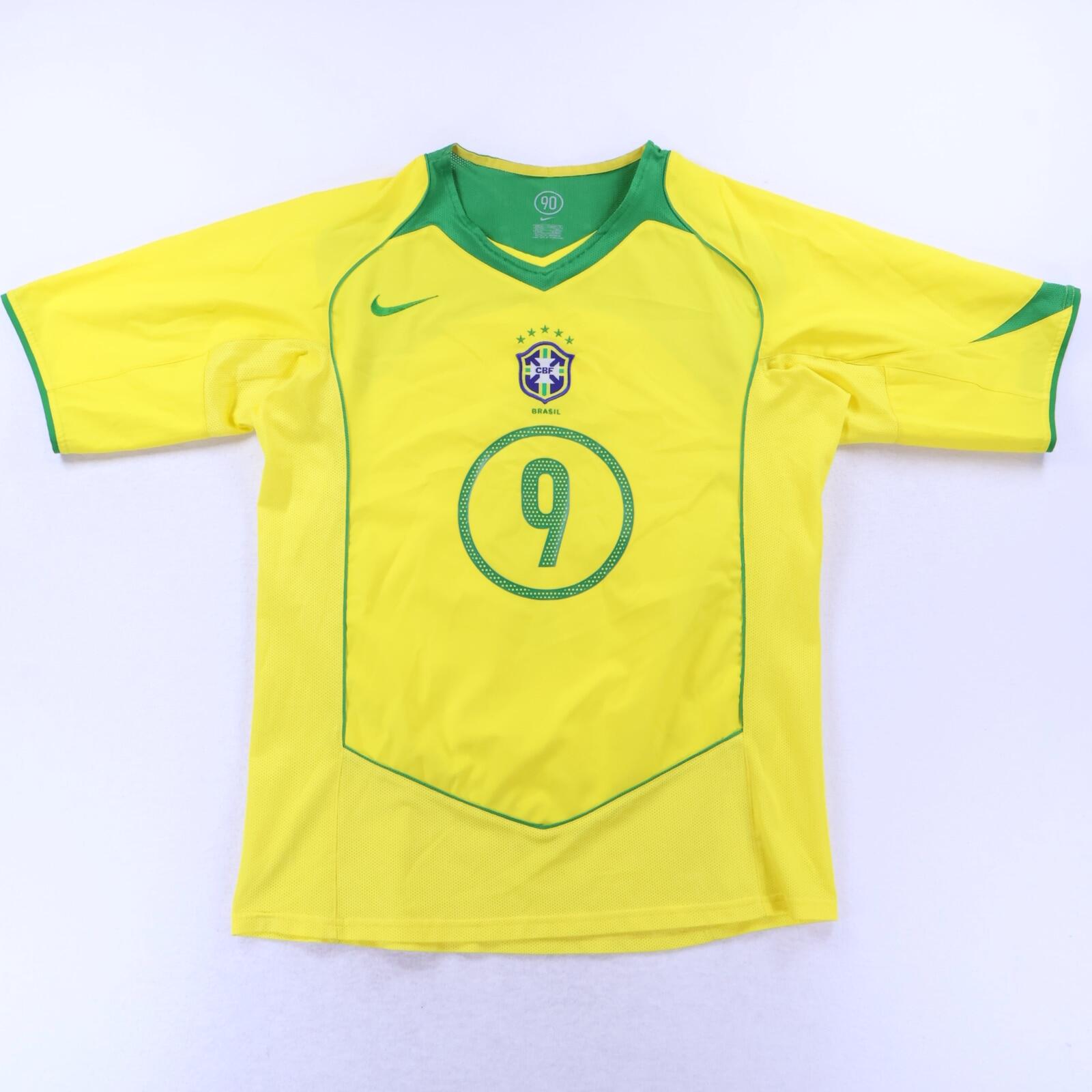 Brazil Ronaldo #9 2004/06 Home Shirt - M
