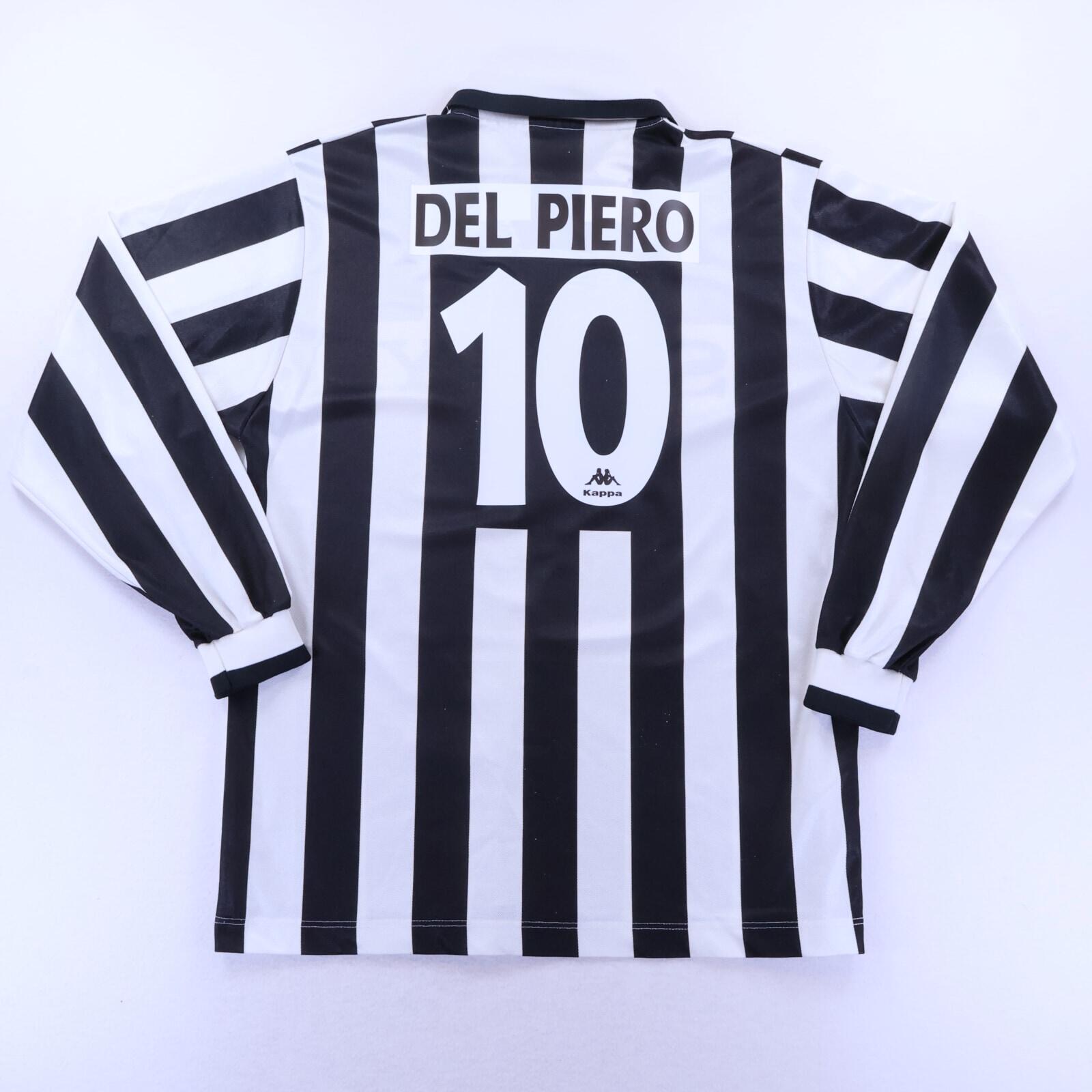 Juventus Del Piero #10 1995/97 Home Shirt - Long Sleeve - XL