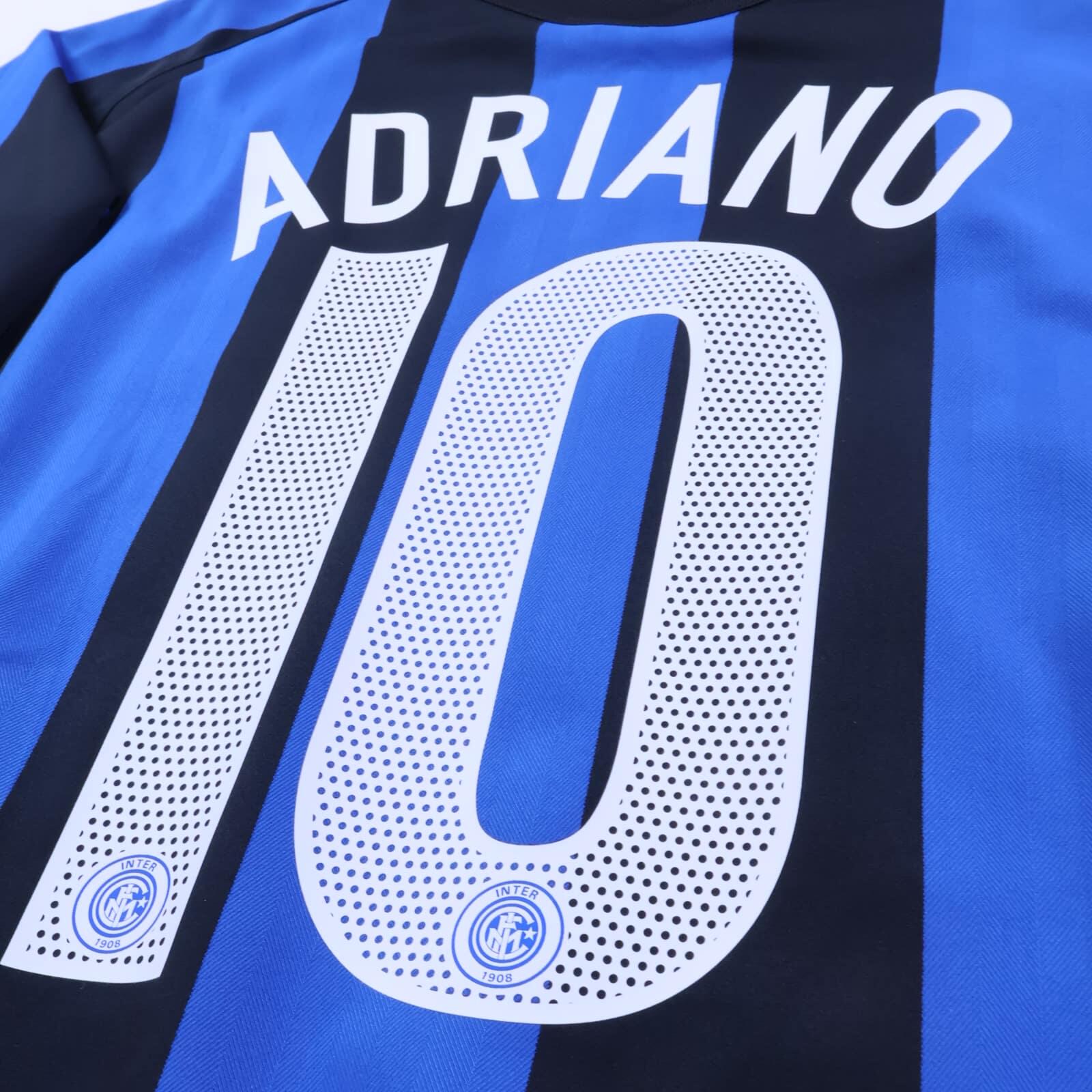 Inter Milan Adriano #10 2004/05 Home Shirt - L