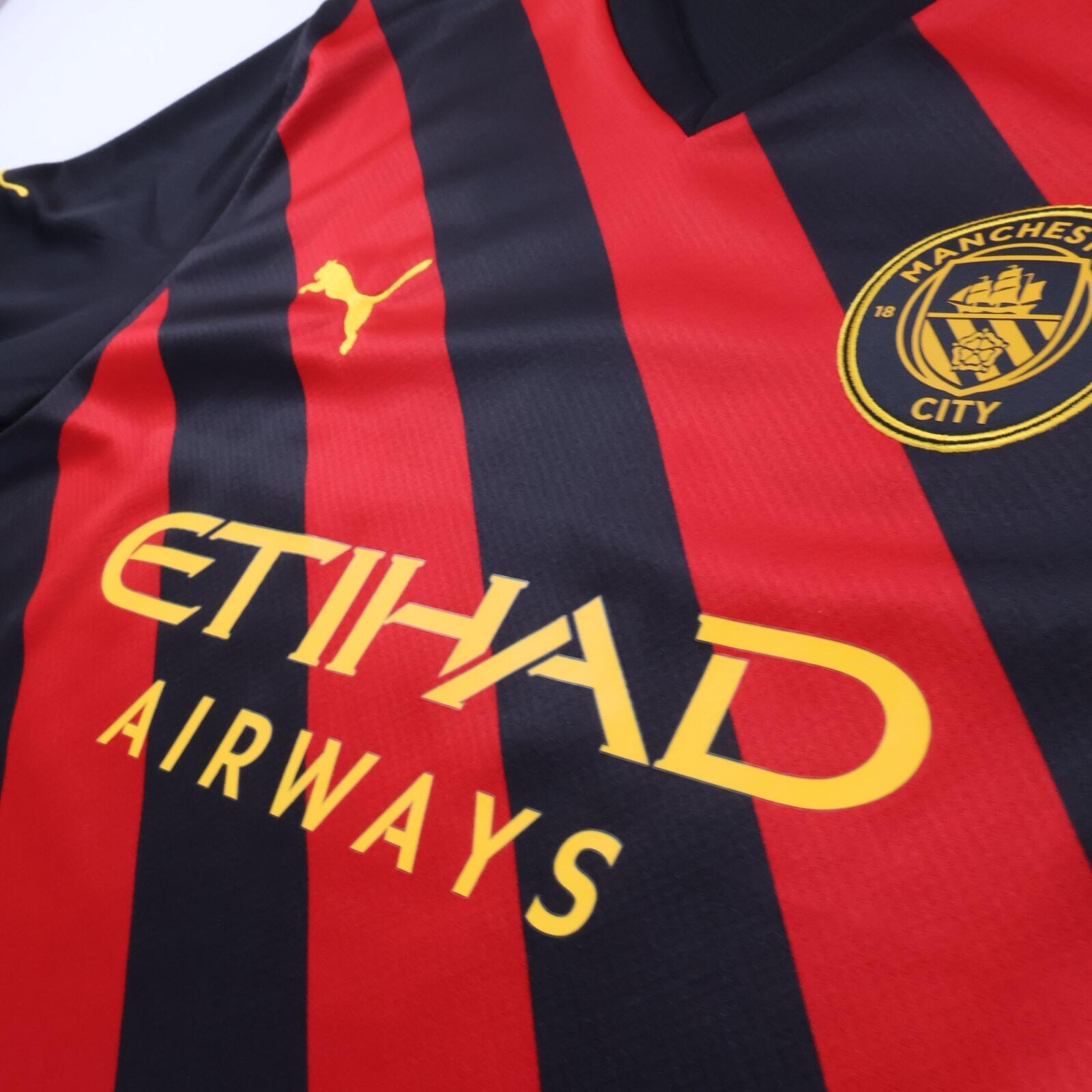 Manchester City Haaland #9 2022/23 Away Shirt - Long Sleeve - L