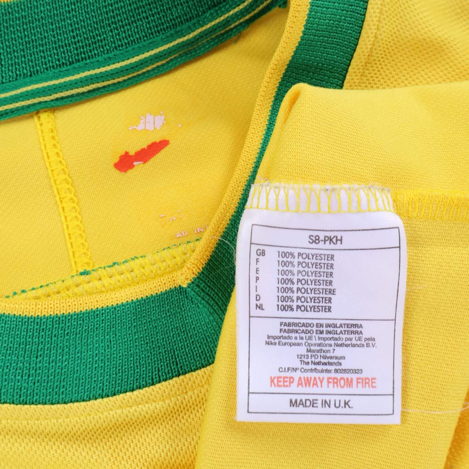 *MINT* Brazil Ronaldo #9 1998/00 Home Shirt - M