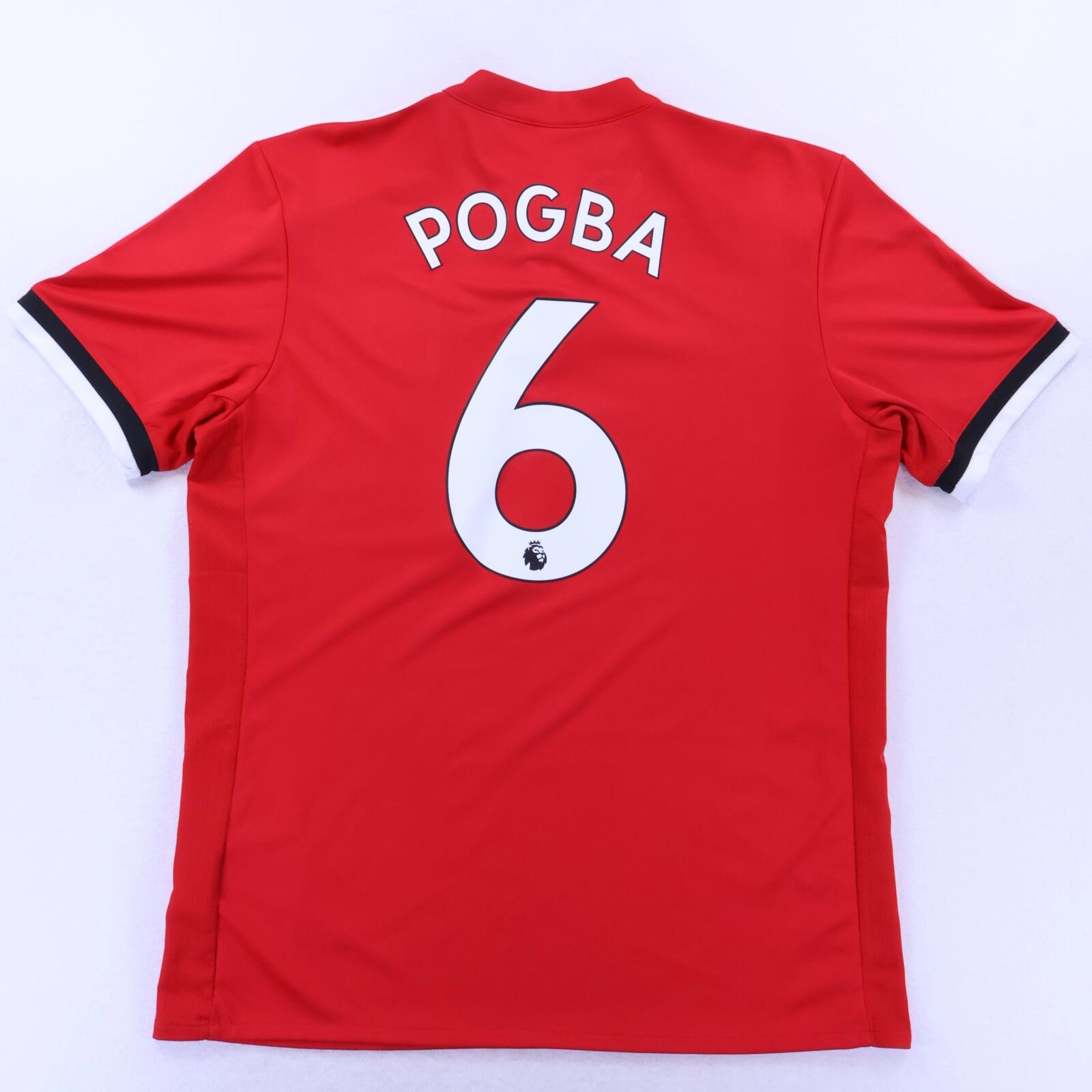 Manchester United Pogba #6 2017/18 Home Shirt - L