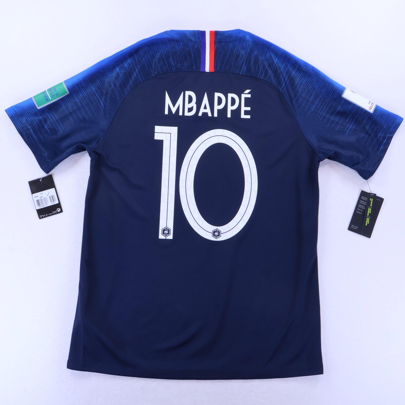 *NWT* France Mbappé #10 2018/19 Home Shirt - L
