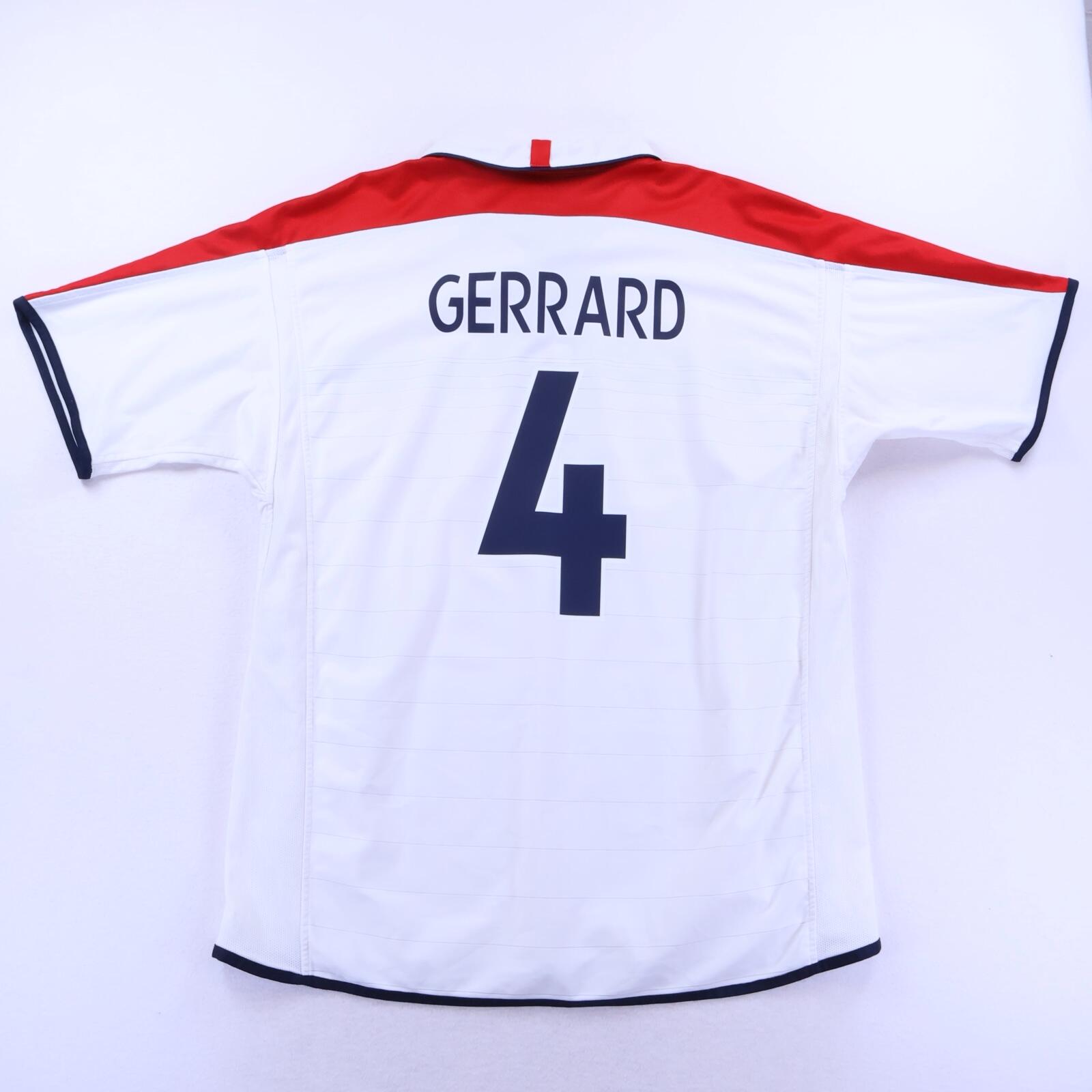England Gerrard #4 2003/05 Home Shirt - Reversible - 2XL