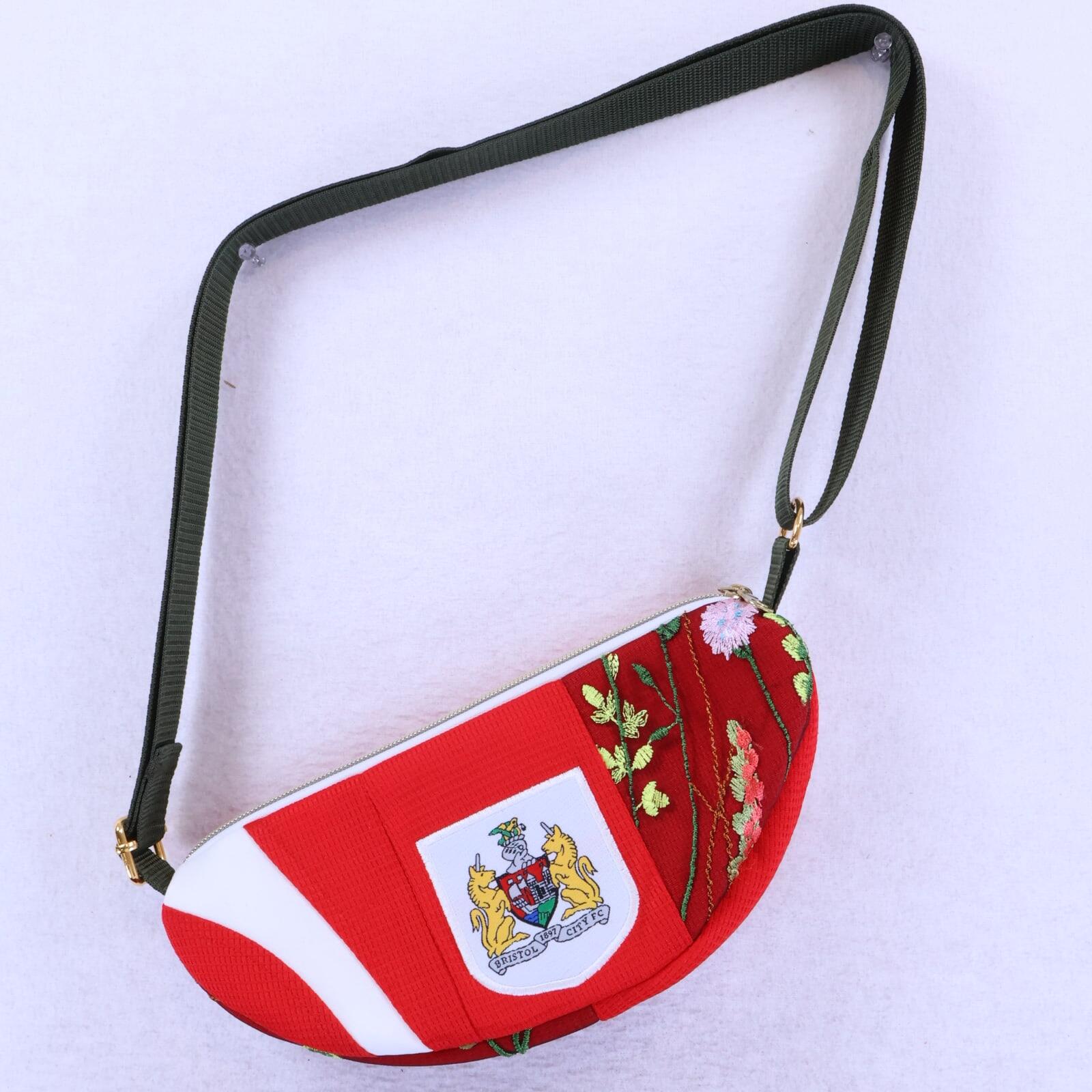 Bristol City embroided shoulder bag