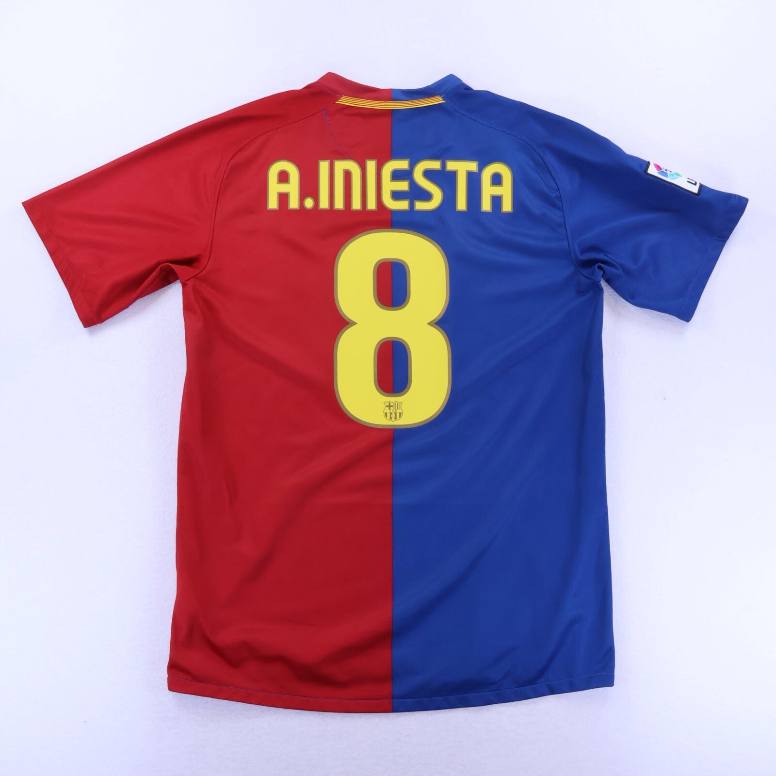 Barcelona A. Iniesta #8 2008/09 Home Shirt - M