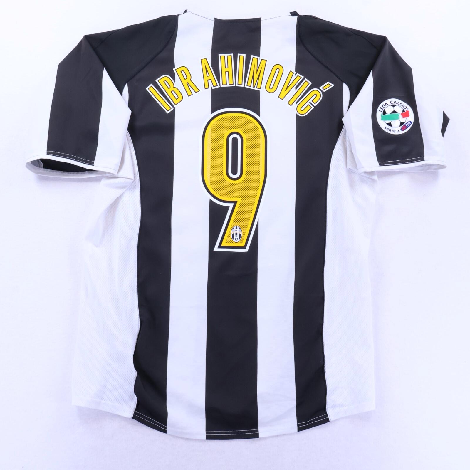 Juventus Ibrahimović #9 2004/05 Home Shirt - L