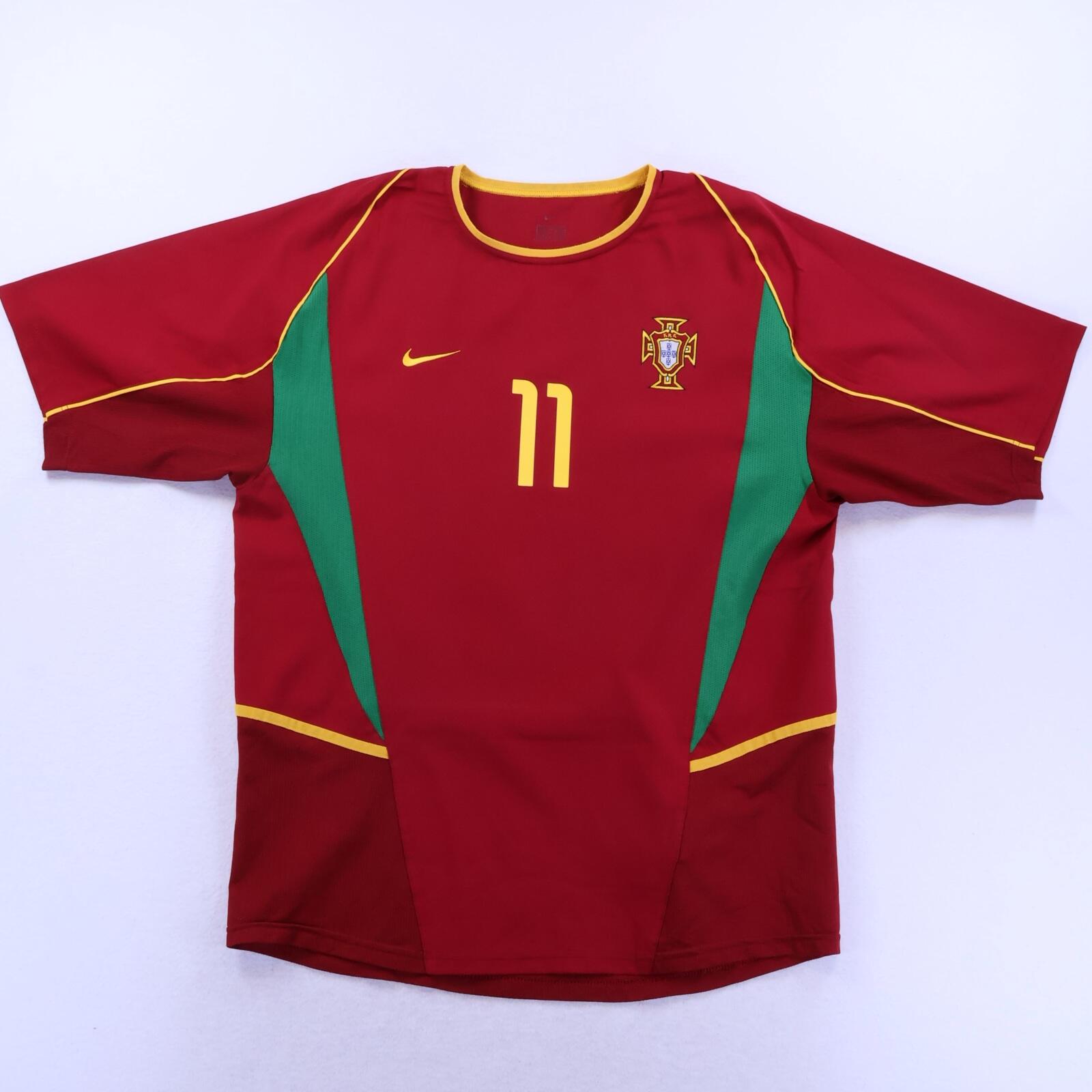 *MINT* Portugal Ronaldo #11 2002/04 Home Shirt - XL