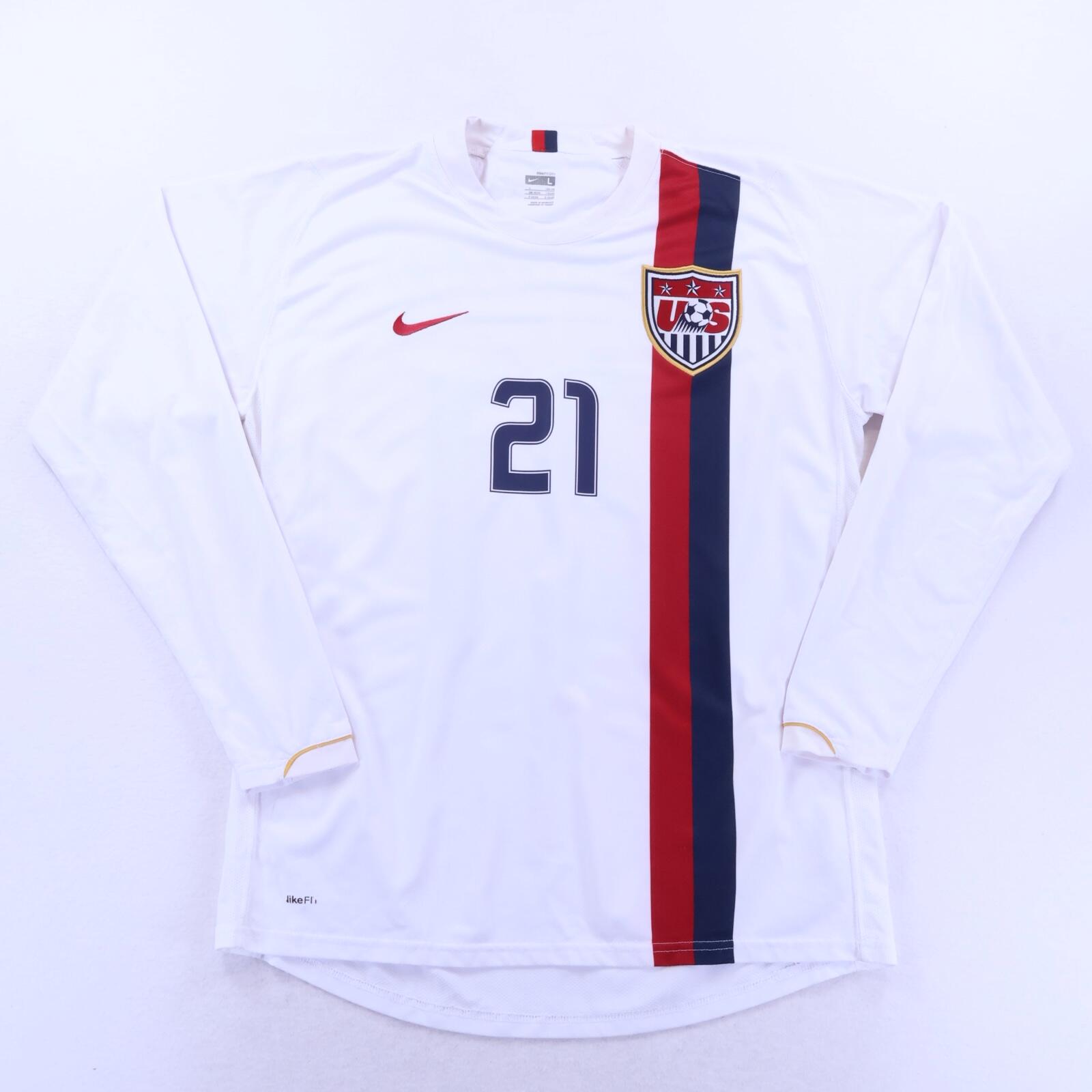 United States Of America Donovan #21 2006/07 Home Shirt - Long Sleeve - L
