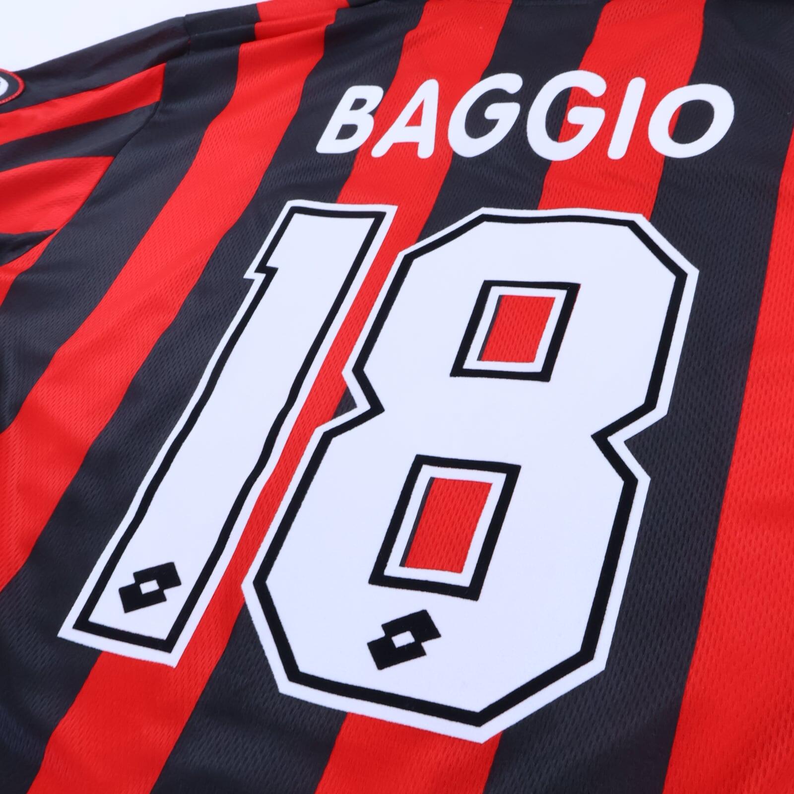 Ac Milan Baggio #18 1996/97 Home Shirt - M