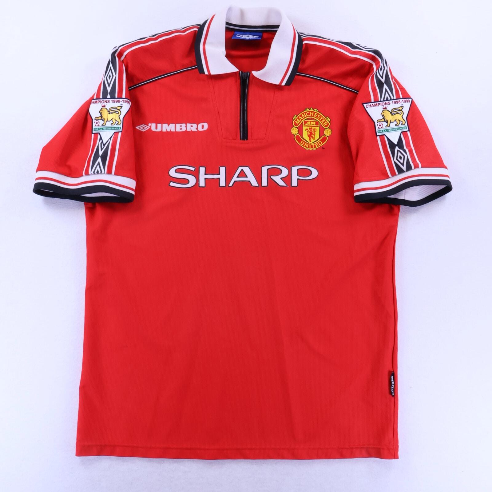 Manchester United Stam #6 1998/00 Home Shirt - XL