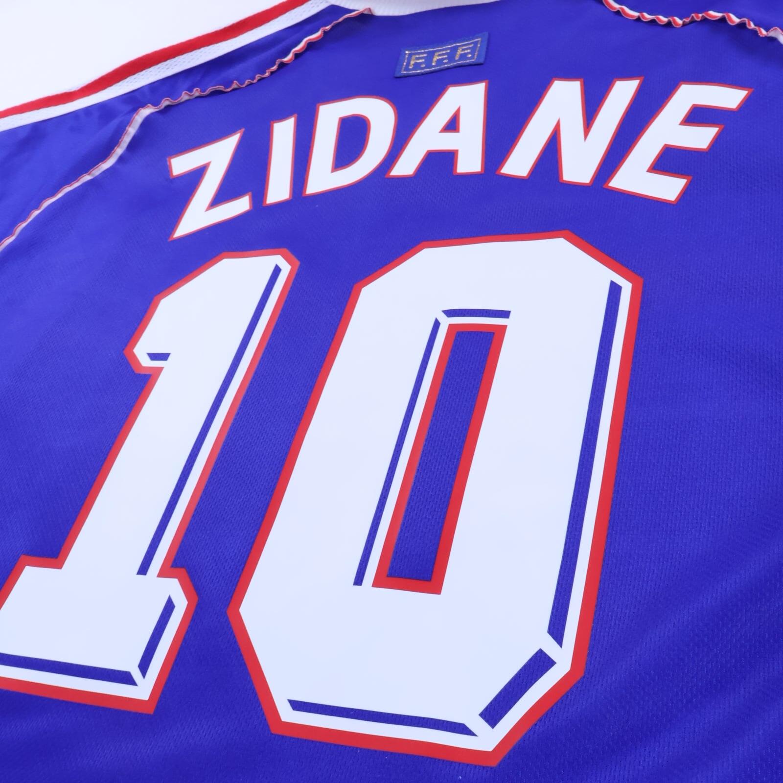 France Zidane #10 1998 World Cup Home Shirt - XL